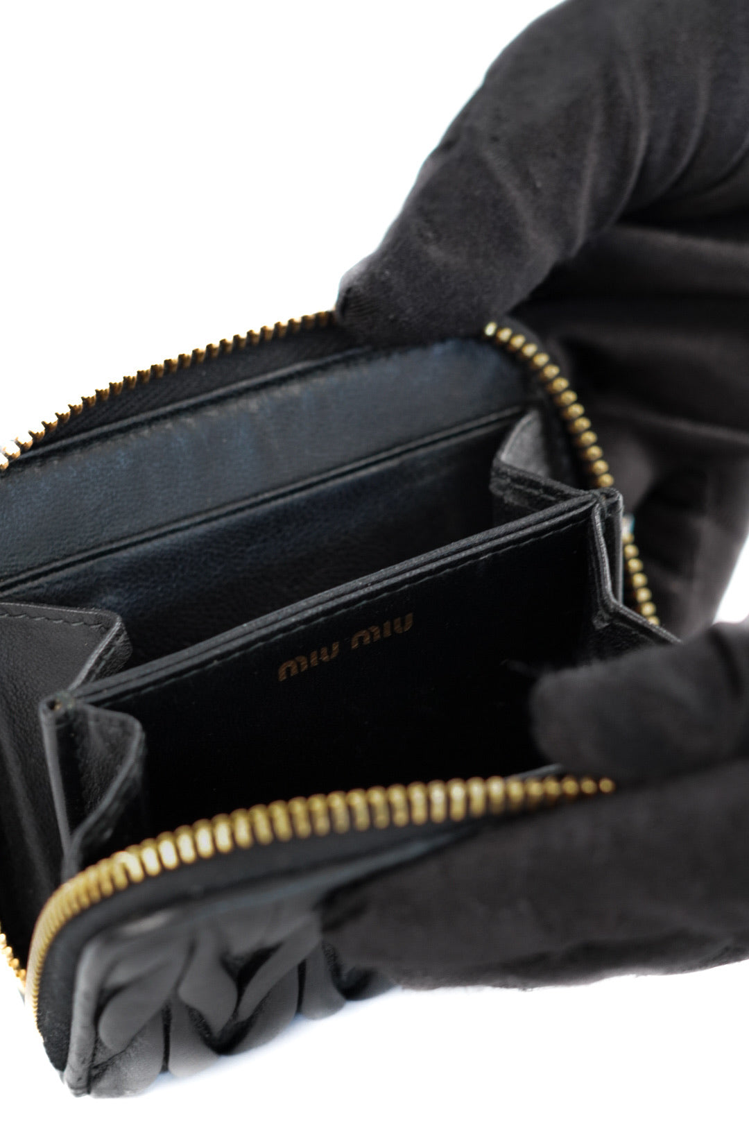 Miu Miu Matelasse Coin Purse In Nappa Leather