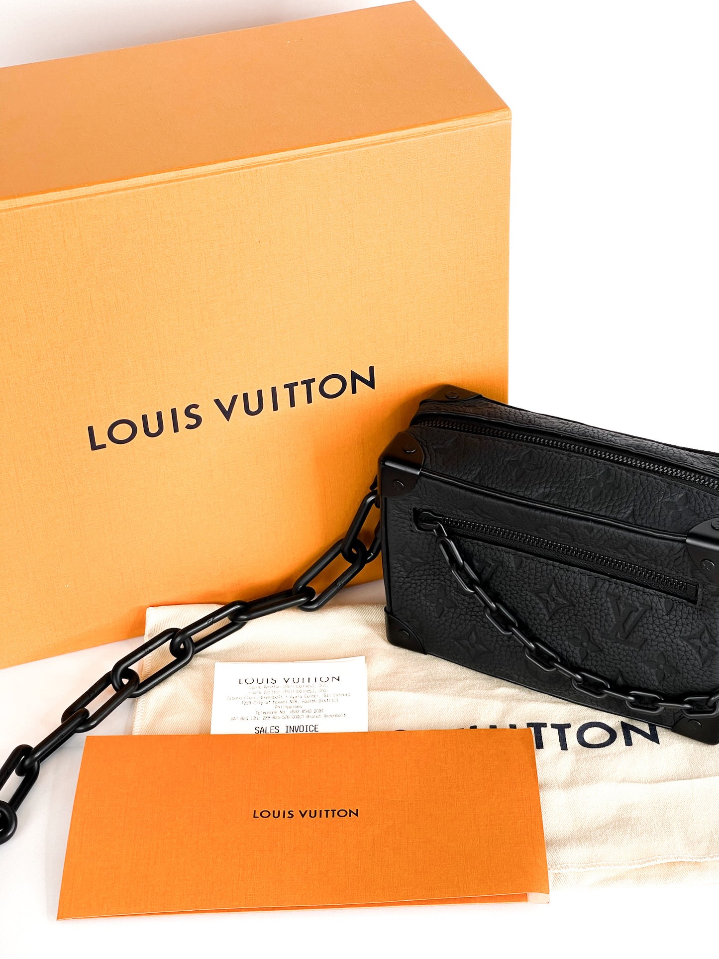 Louis Vuitton Taurillon Monogram Mini Soft Trunk Black