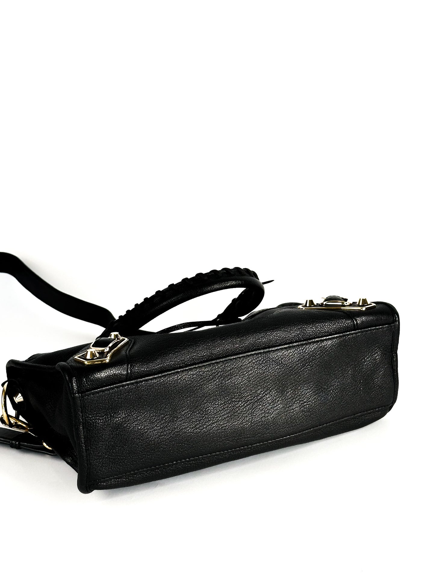 Balenciaga Classic City Small Metallic Edge Black