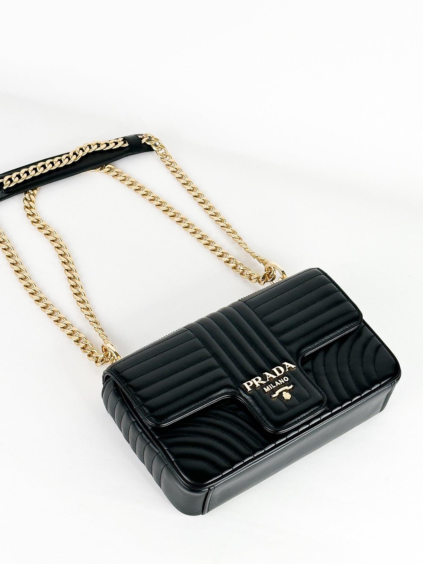 Prada Diagramme Medium Shoulder Bag
