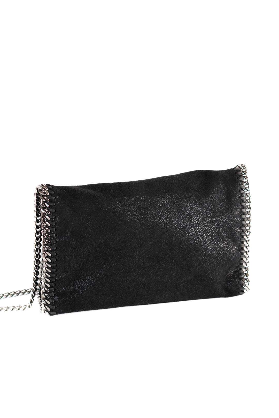 Stella Maccartney Shaggy Deer Falabella Crossbody Bag Black