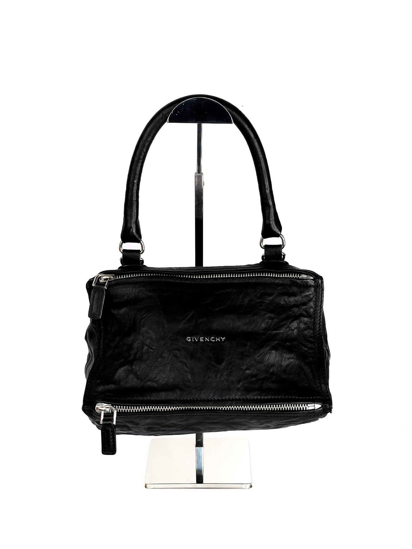 Givenchy Tumbled Sheepskin Mini Pandora Black