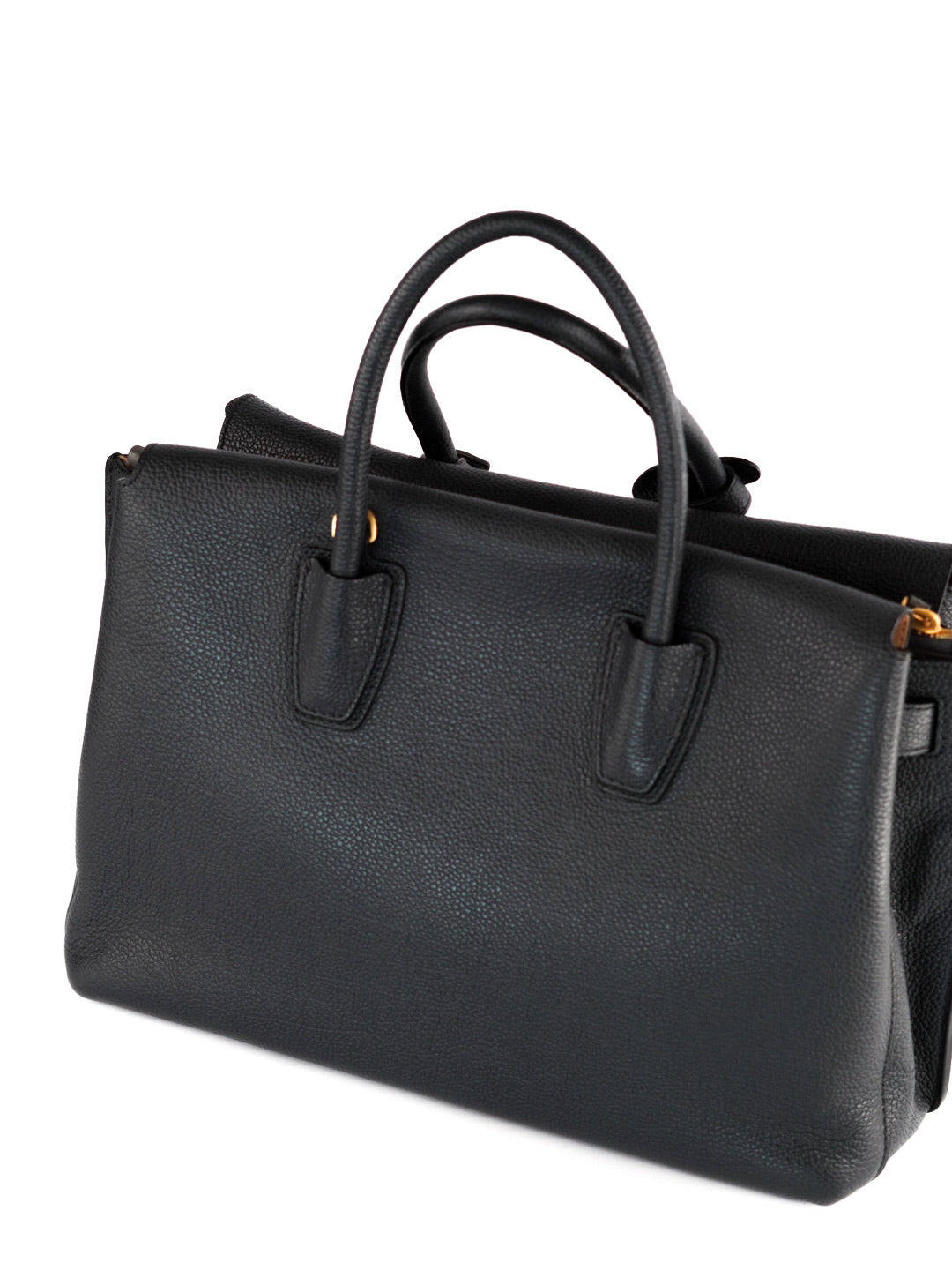 MCM Milla Pebbled Leather Tote