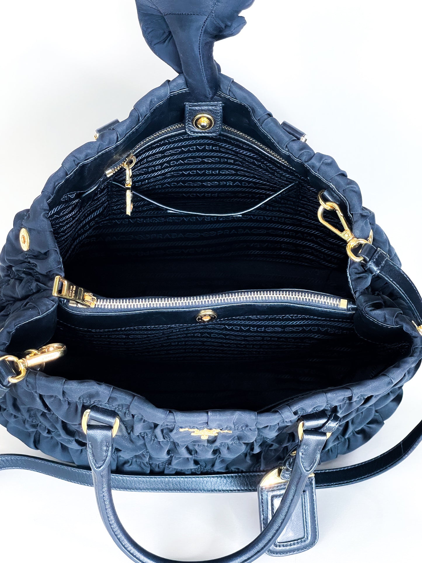 Prada Tessuto Gaufre Tote Bag