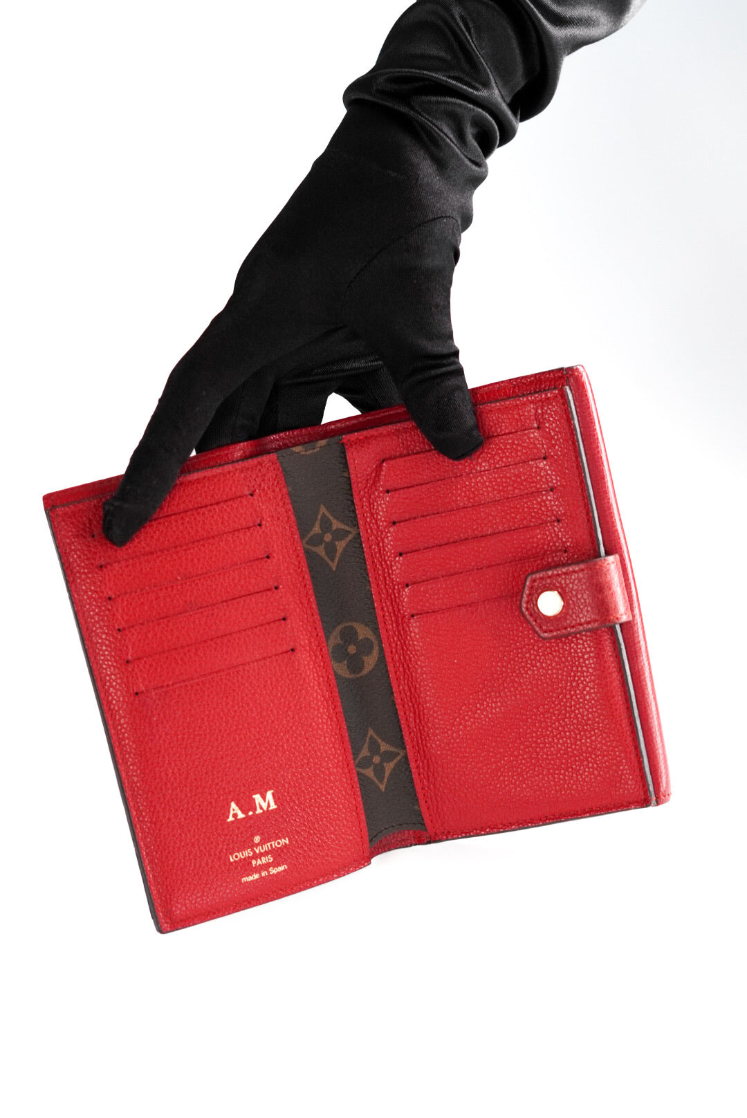Louis Vuitton Monogram Pallas Compact Wallet Cherry