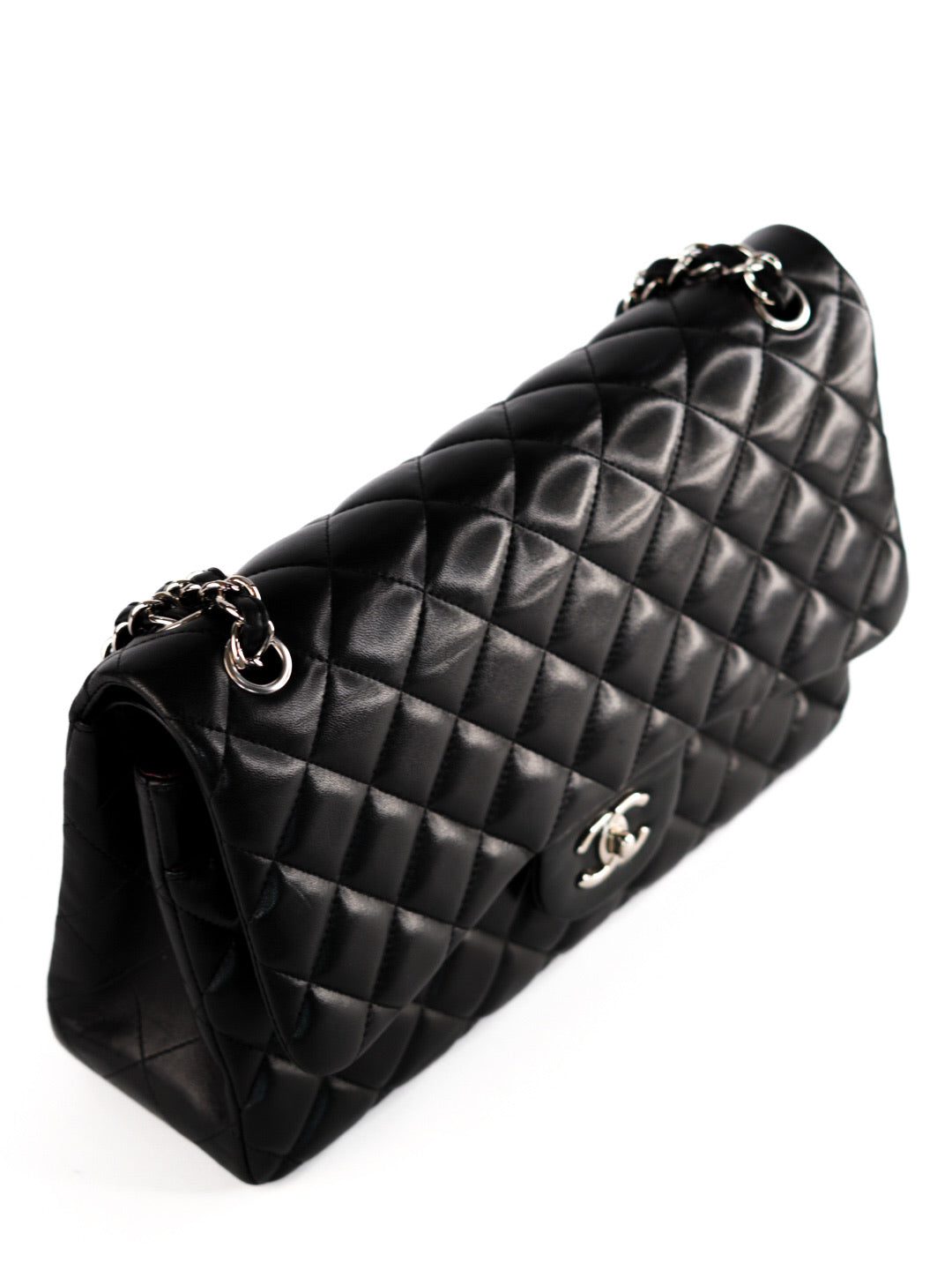 Chanel Medium Double Flap Bag Lambskin Noir