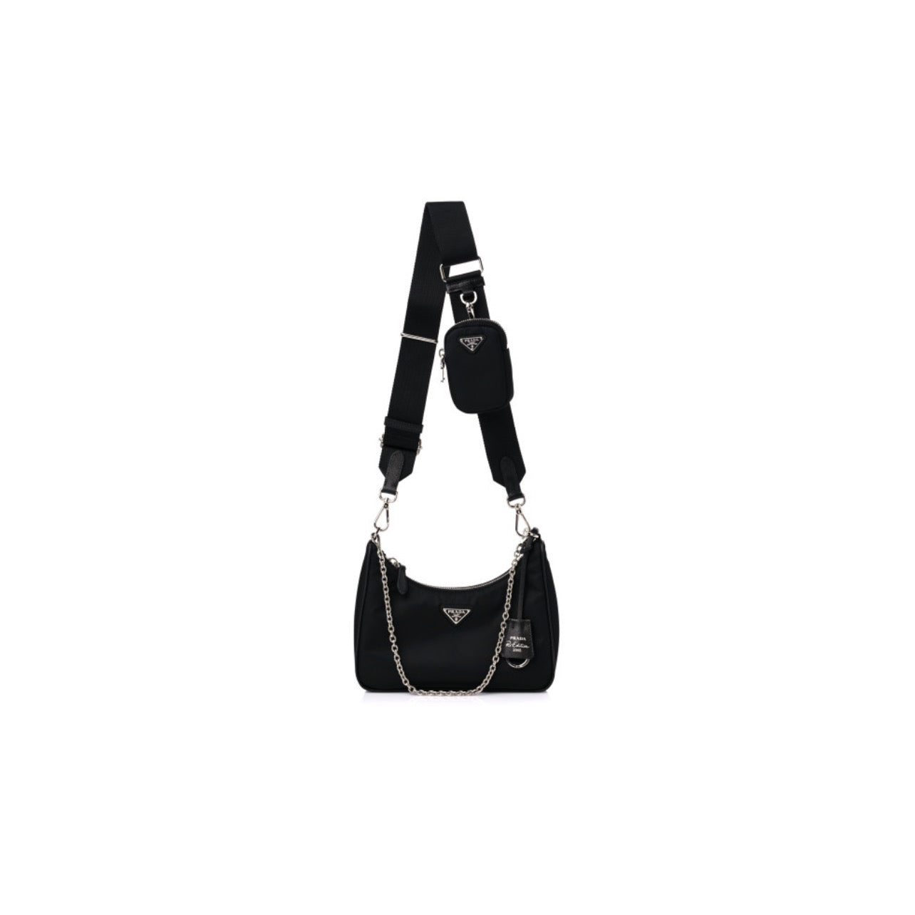 Sell Prada Nylon Multi Pochette Bag - Black