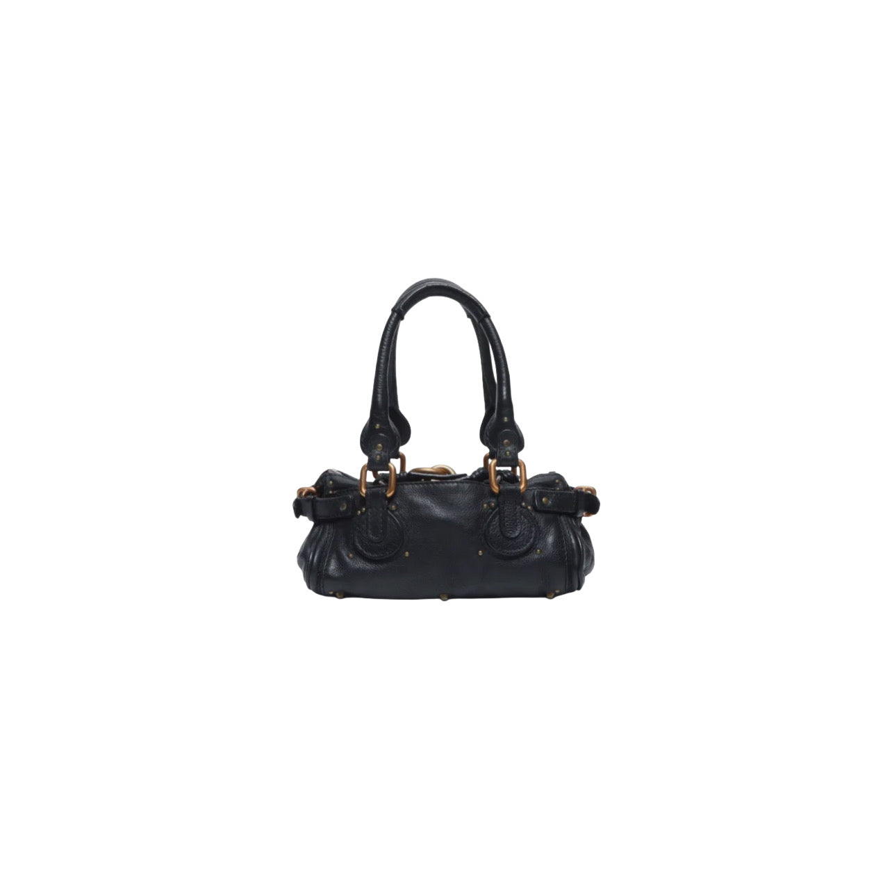 Chloé Black Paddington Leather Handbag