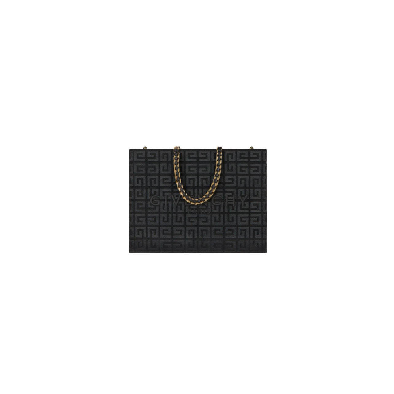 Givenchy Medium G-Tote Shopping Bag in 4G Embroidery with Chain