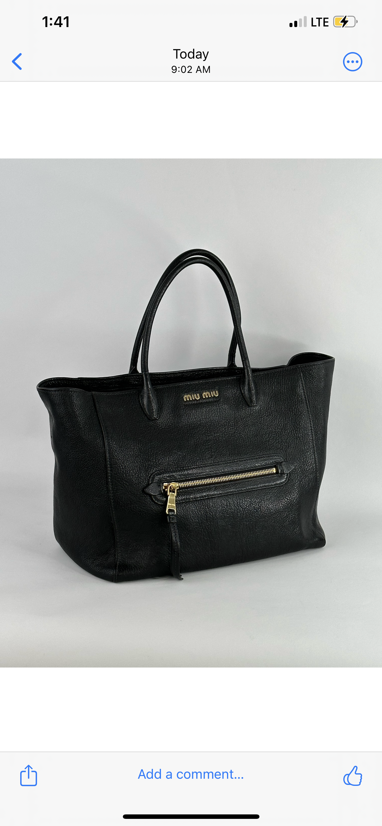 Miu Miu Madras Nero