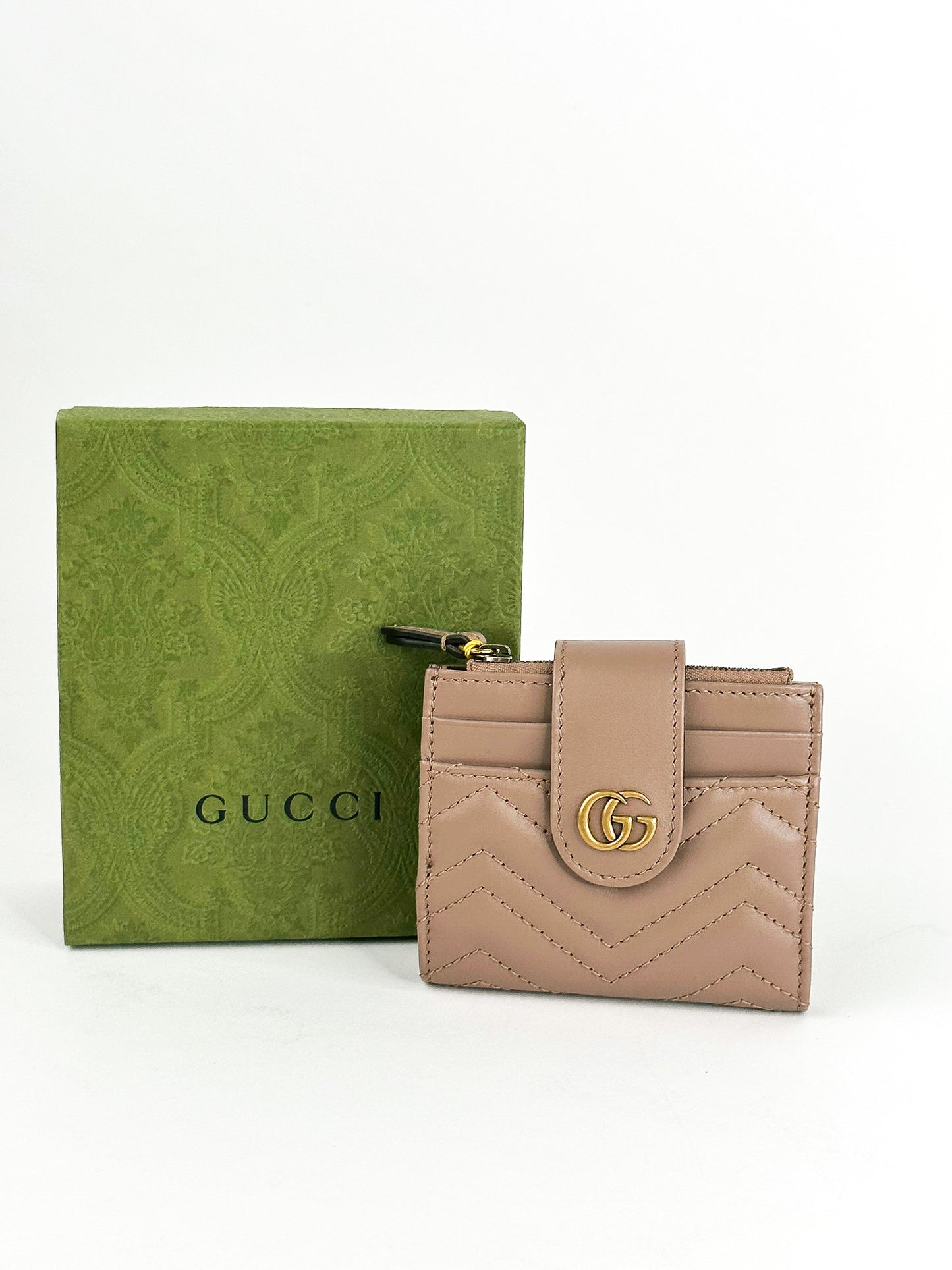 Gucci Marmont Mini Quilted Wallet