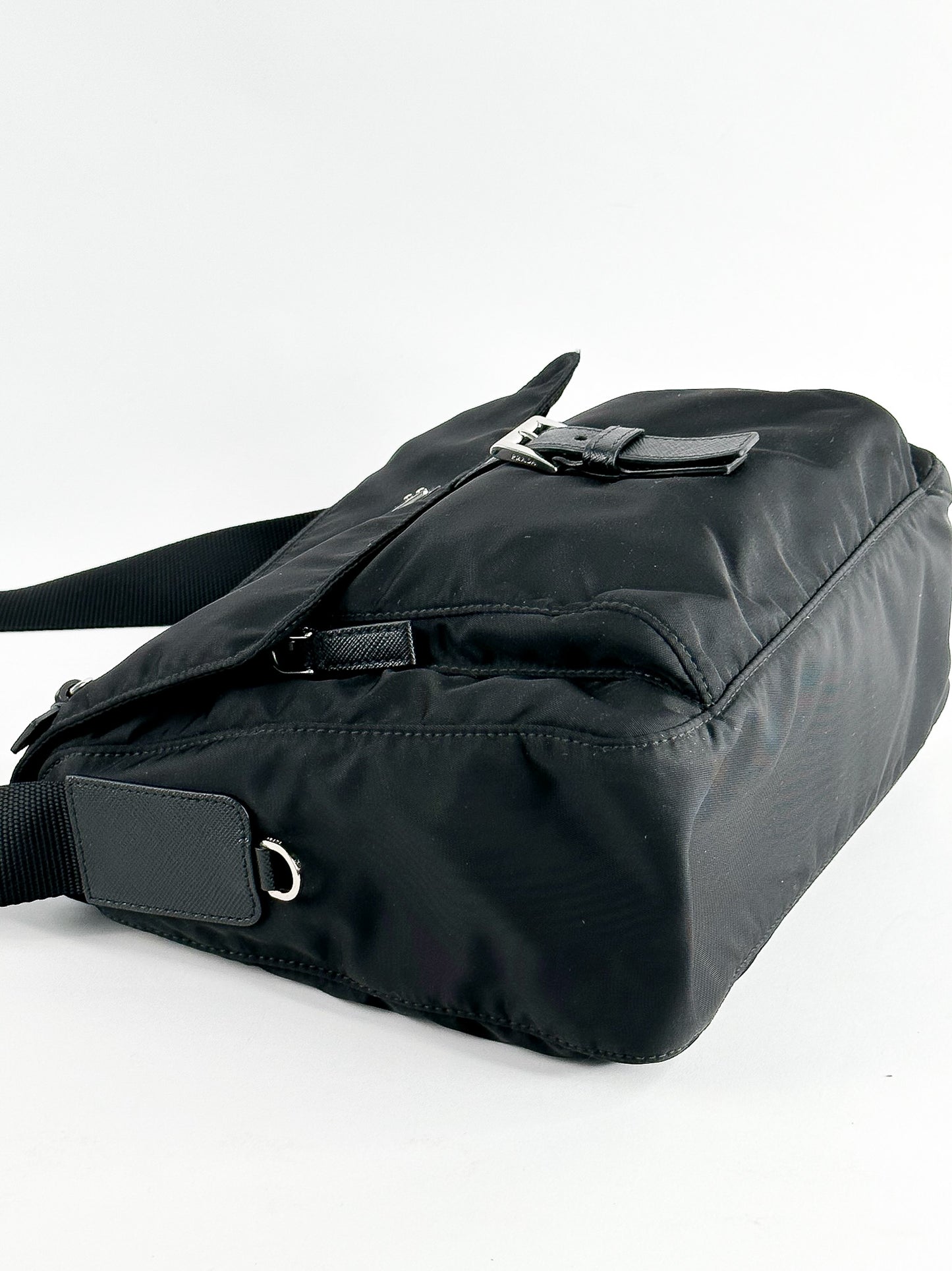 Prada Black Tessuto Messenger Bag