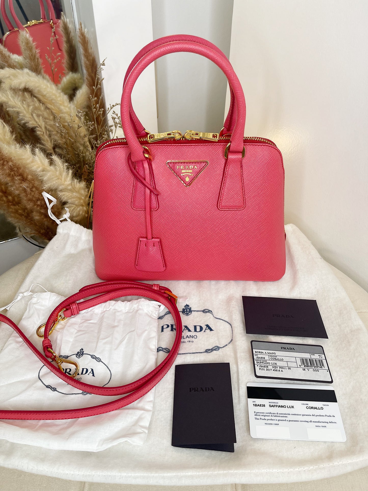 Prada Promenade Saffiano Leather Bag