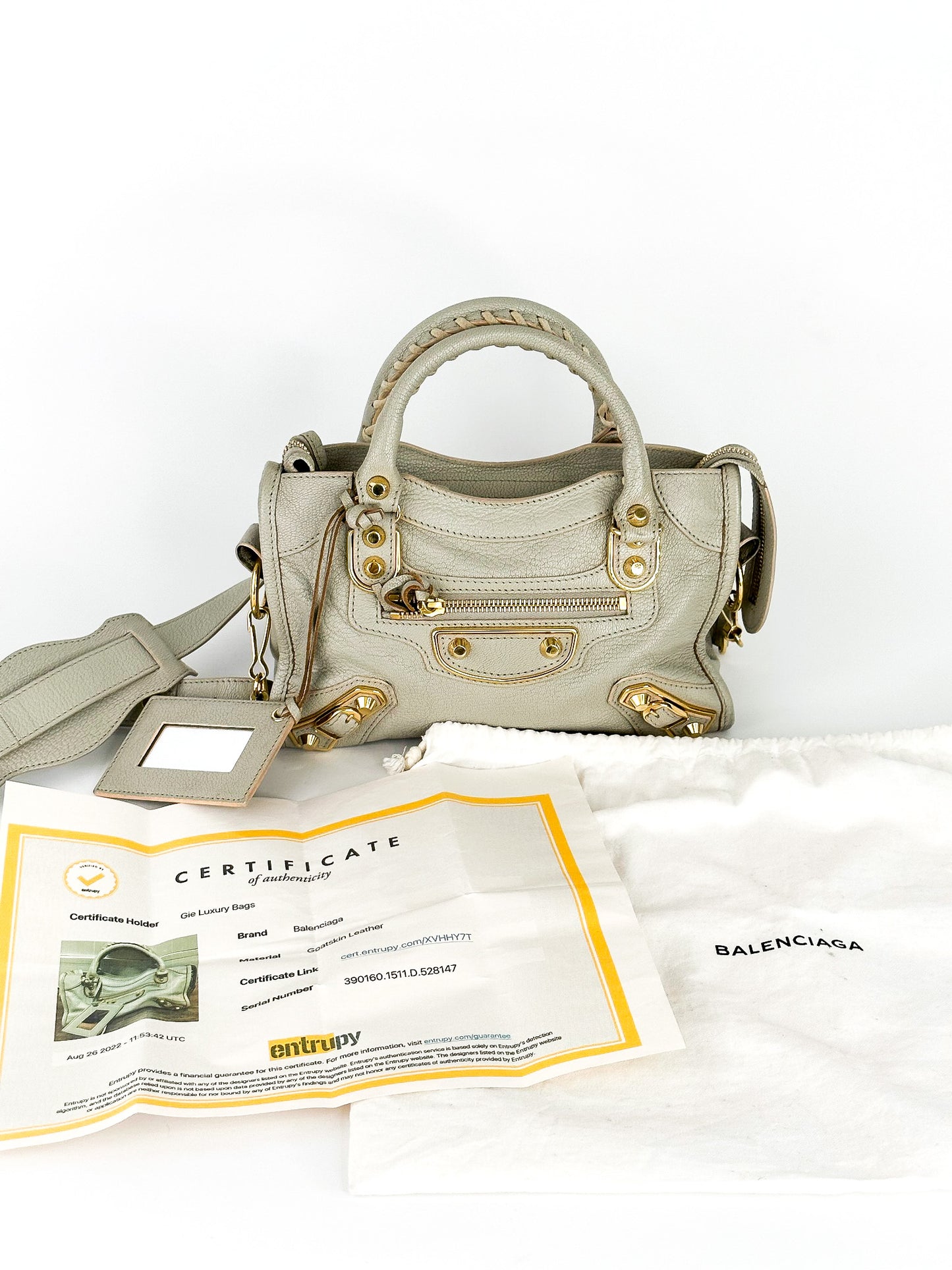 Balenciaga Mini City Metallic Edge