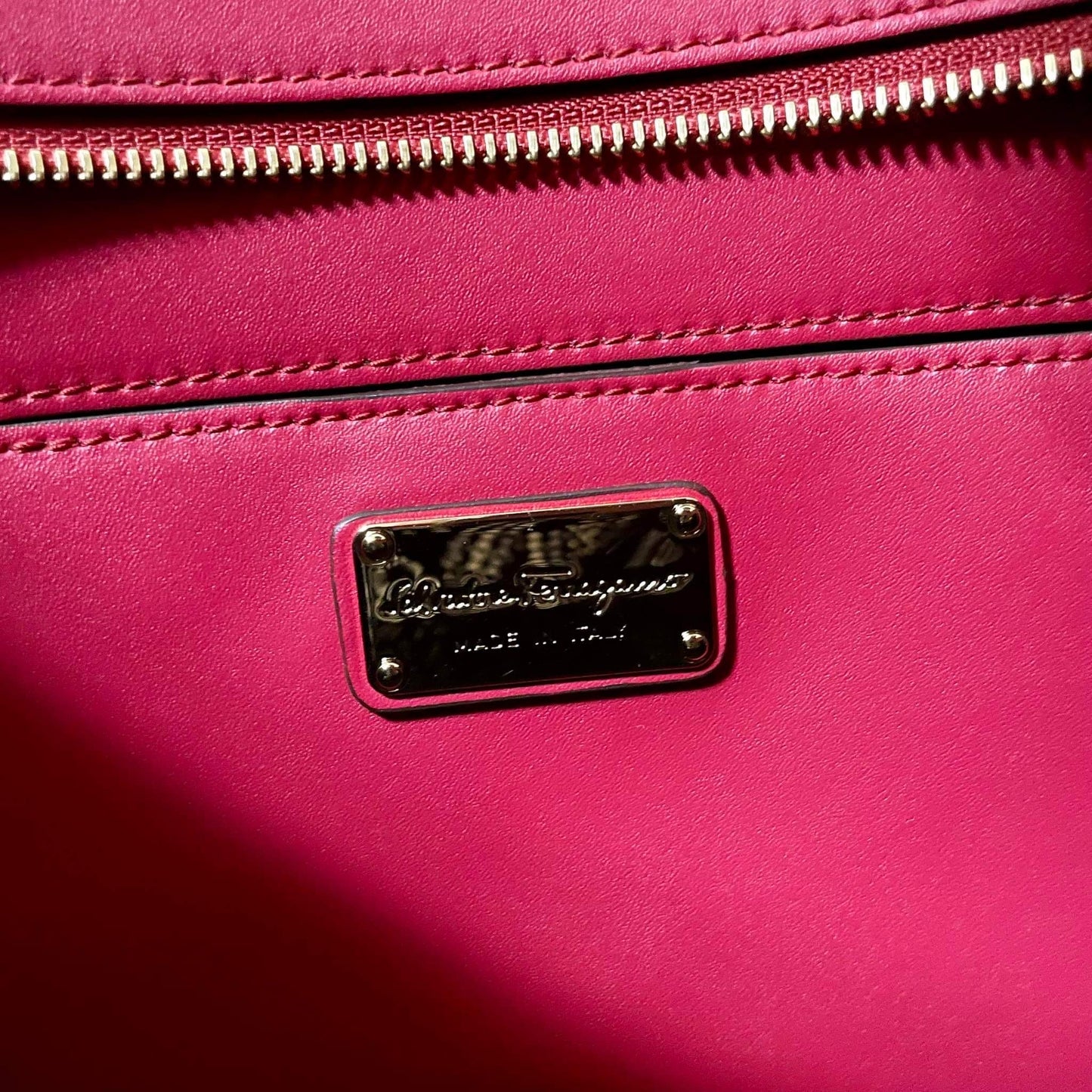 Salvatore Ferragamo Bonnie Convertible Tote Perforated Leather