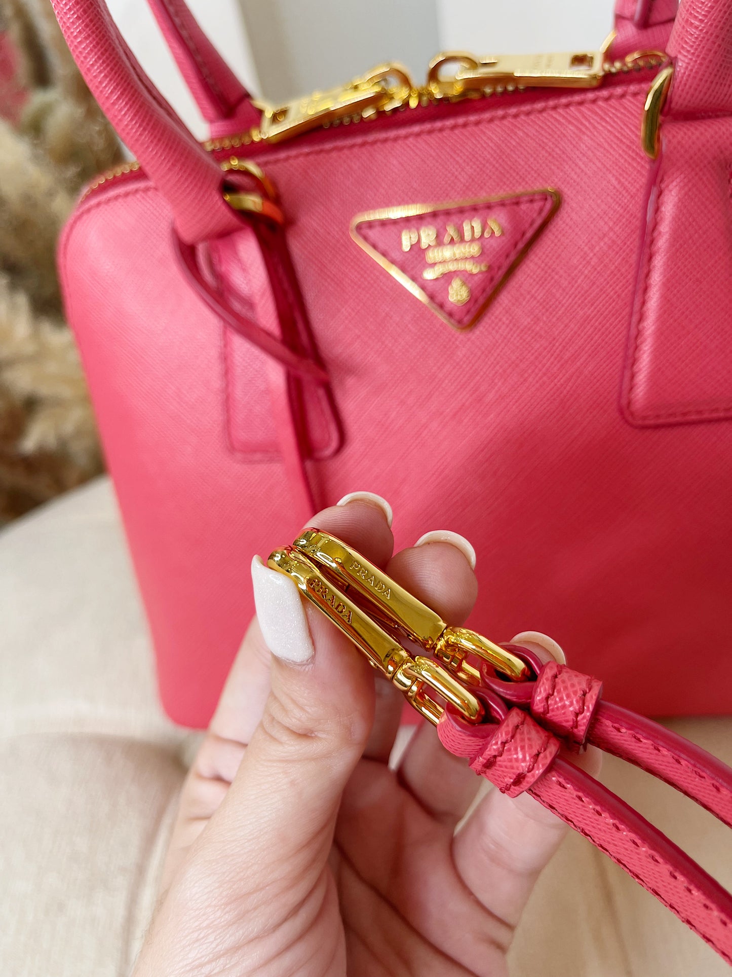 Prada Promenade Saffiano Leather Bag