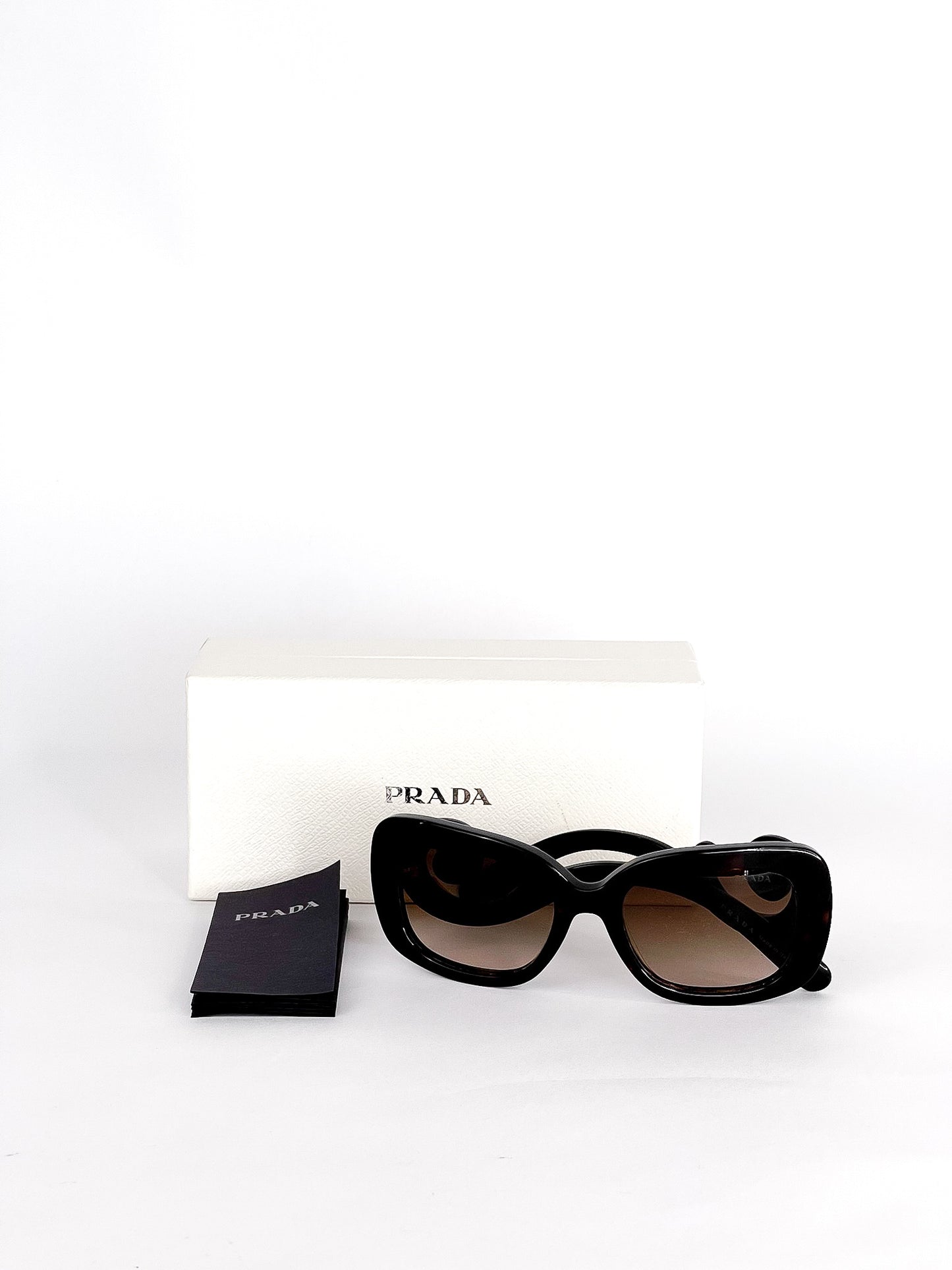 Prada Brown Tortoise Baroque Sunglasses