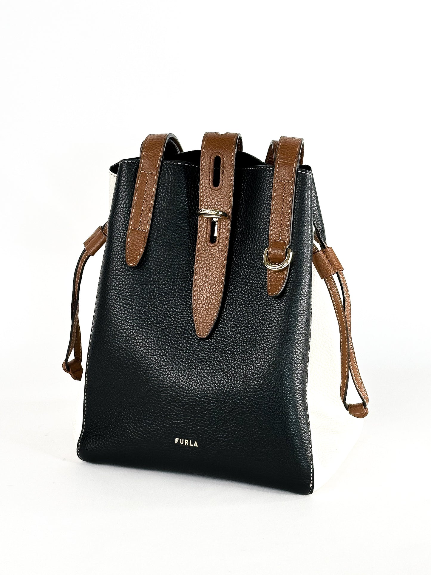 Furla Tote Pebbled Leather Color-block