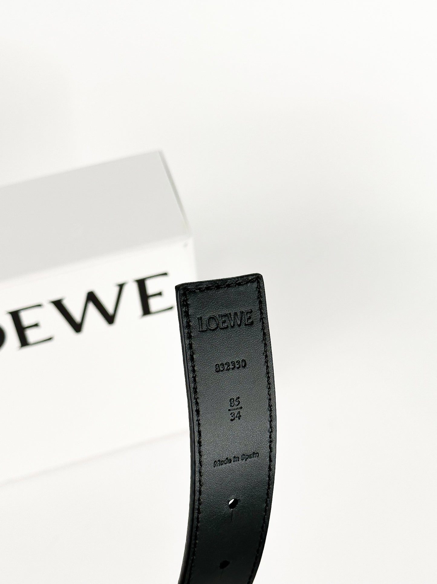 Loewe Anagram Logo Reversible Leather Belt Black/Brown