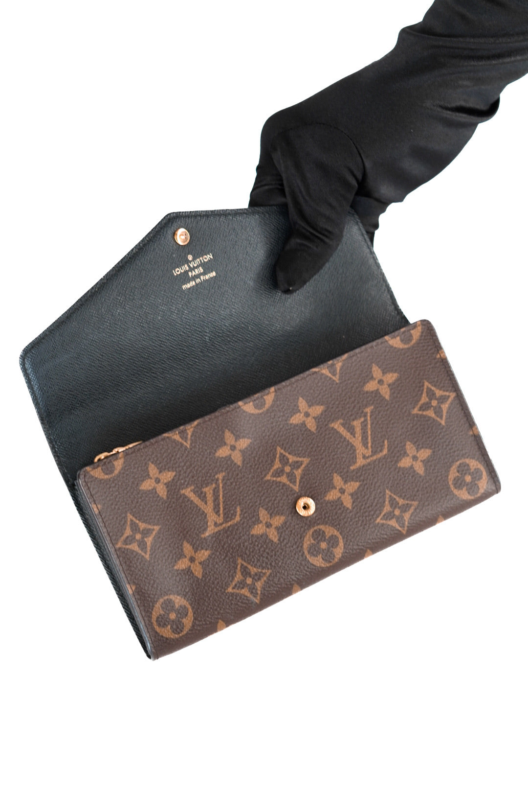 Louis Vuitton Monogram Sarah Reverse Long Wallet