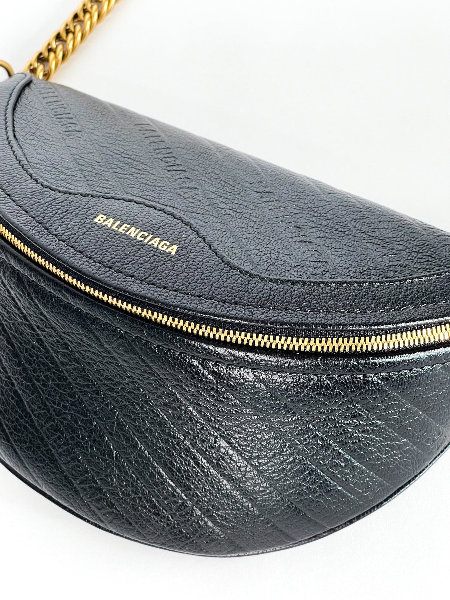 Balenciaga Leather Souvenir Belt Bag