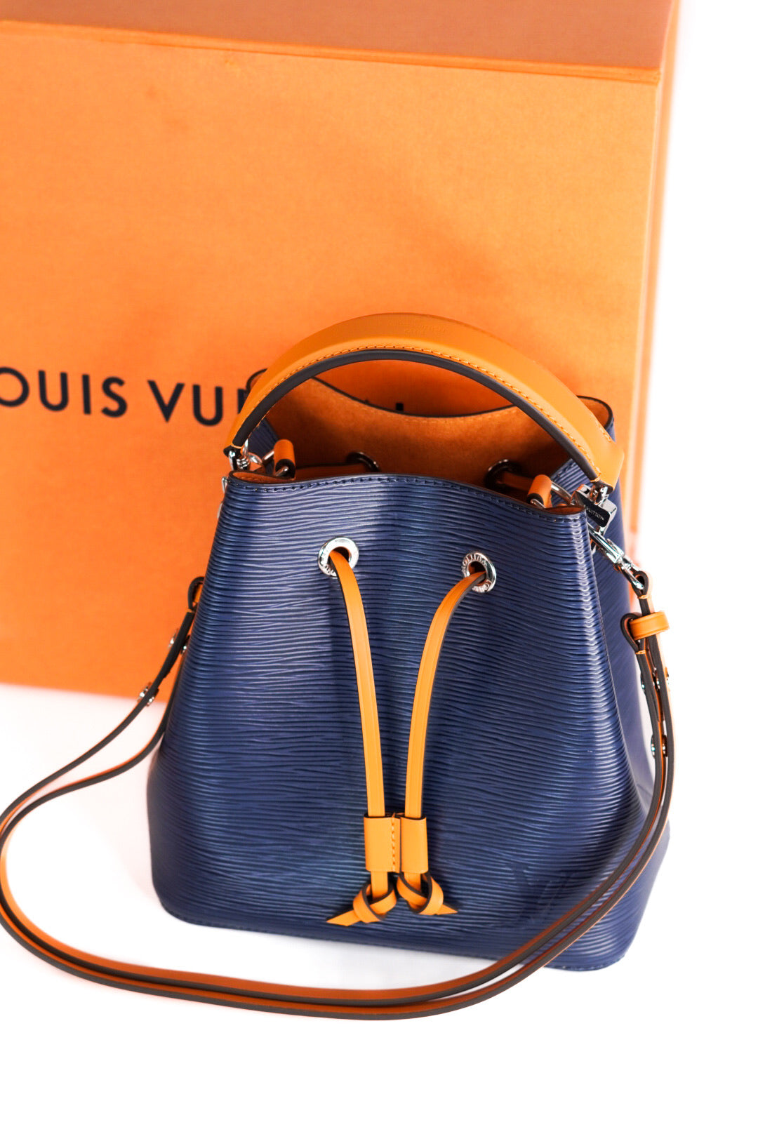 Louis Vuitton Indigo/Safran Epi Leather NeoNoe BB Bag