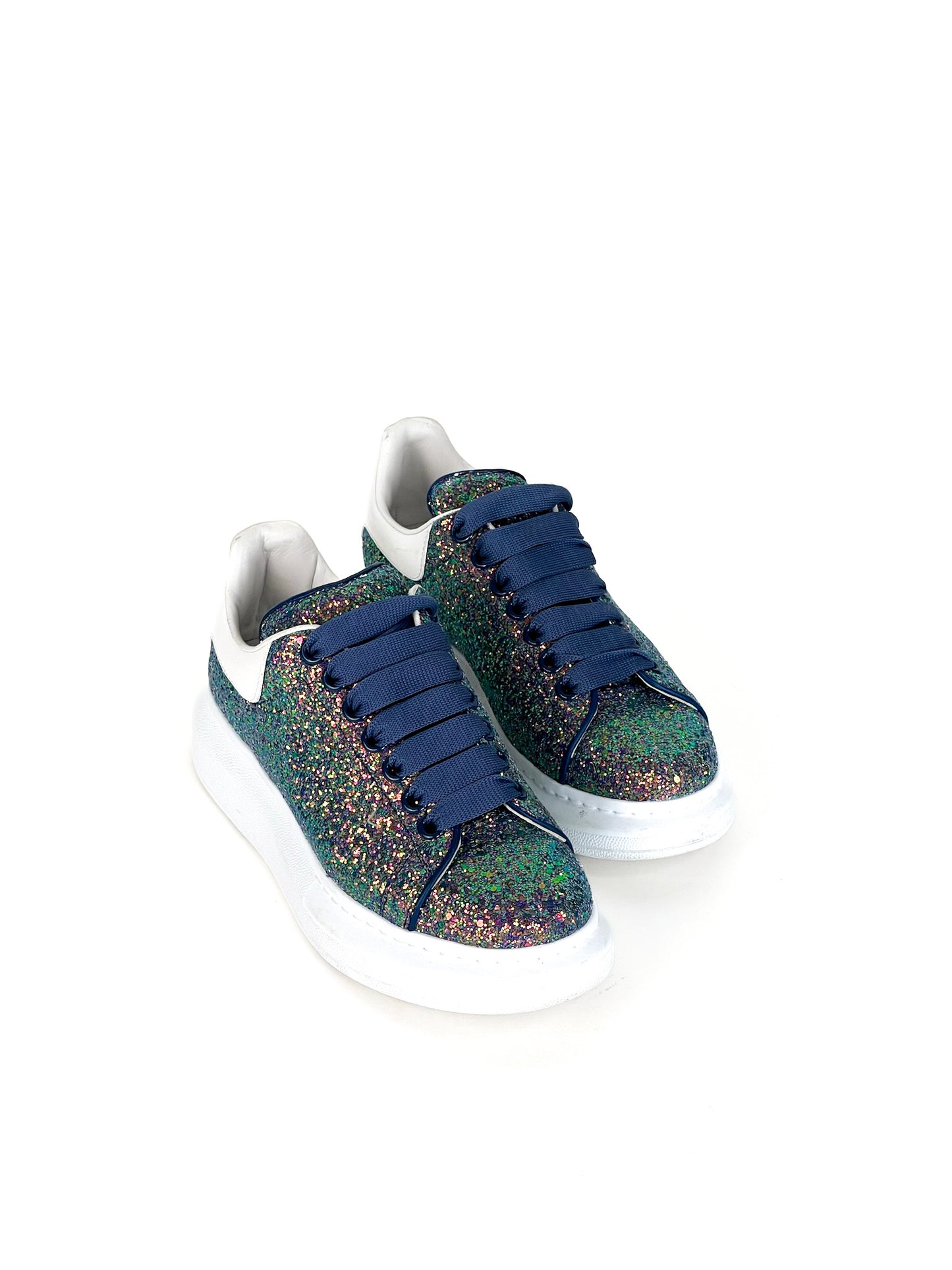 Alexander Mcqueen Glitter Disco Trainer Size 37