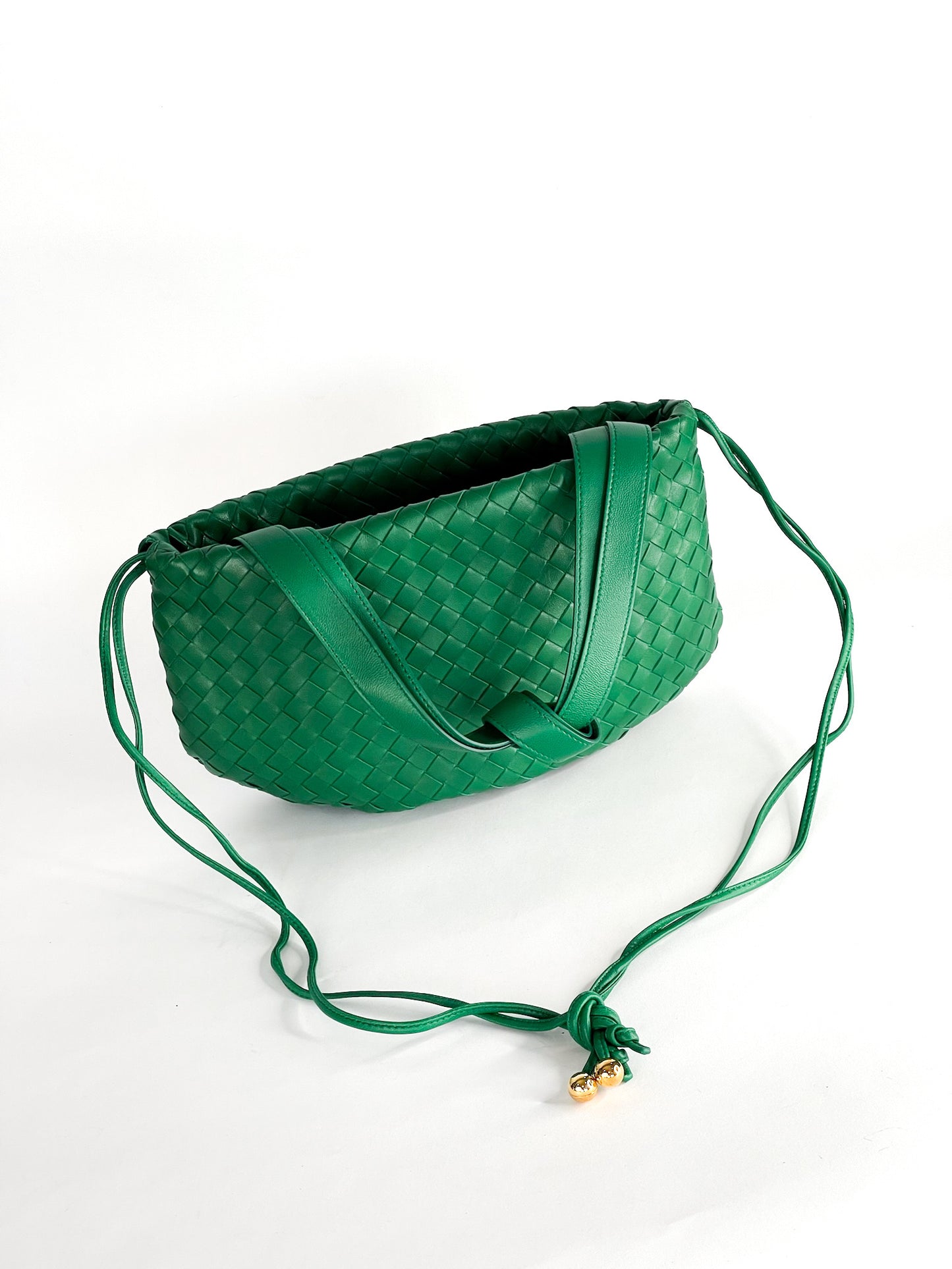 Bottega Veneta Intrecciato Bulb Small Bag Green