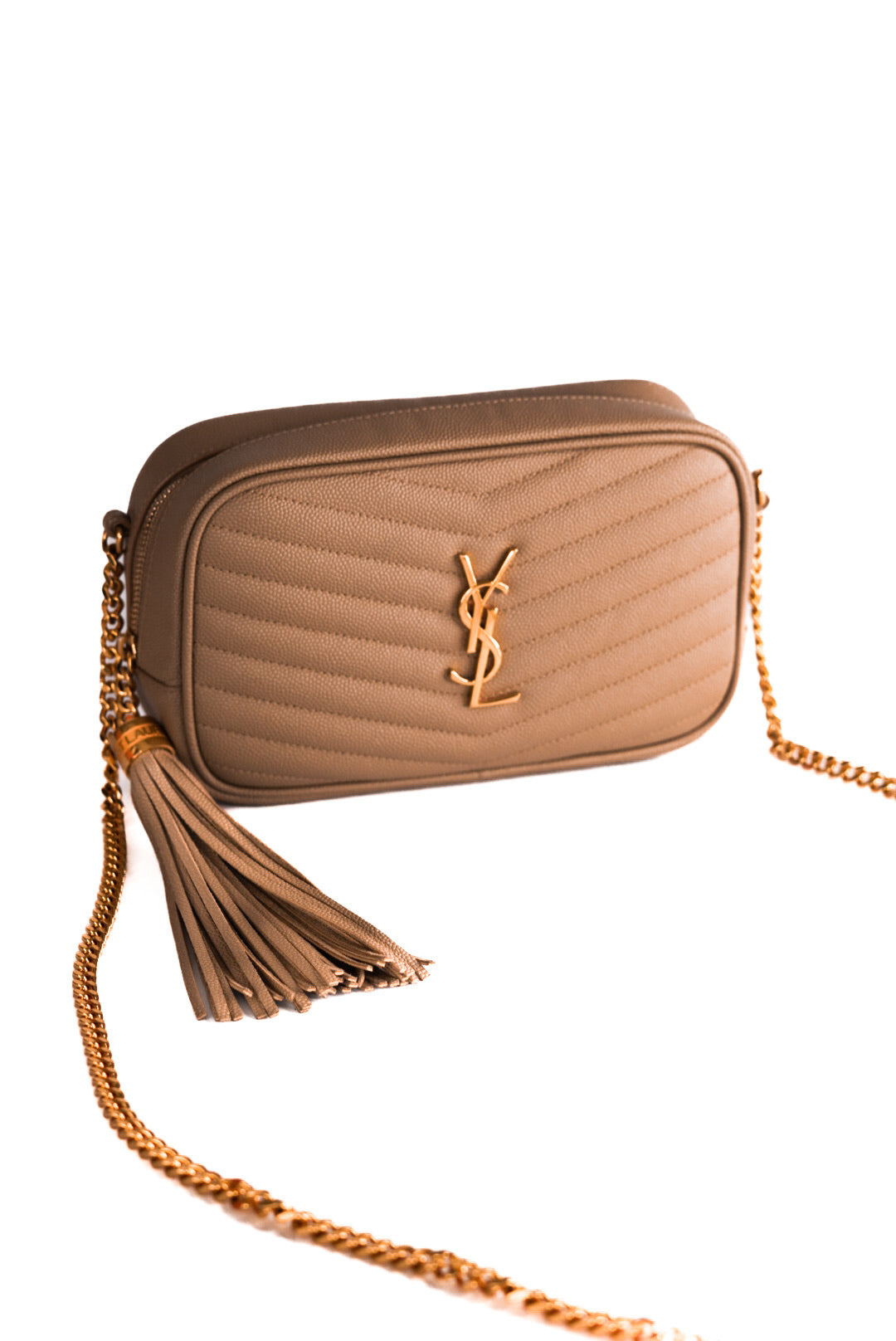 Saint Laurent Grain De Poudre Matelasse Monogram Mini Lou Camera Bag