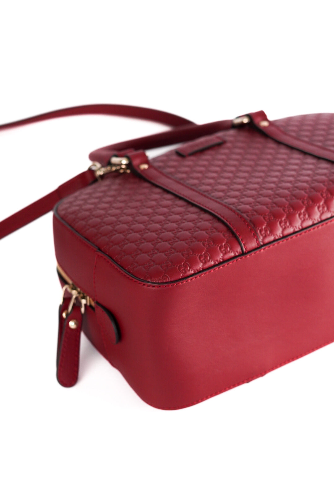 Gucci Soft Microguccissima Medium Crossbody Bag Rosso
