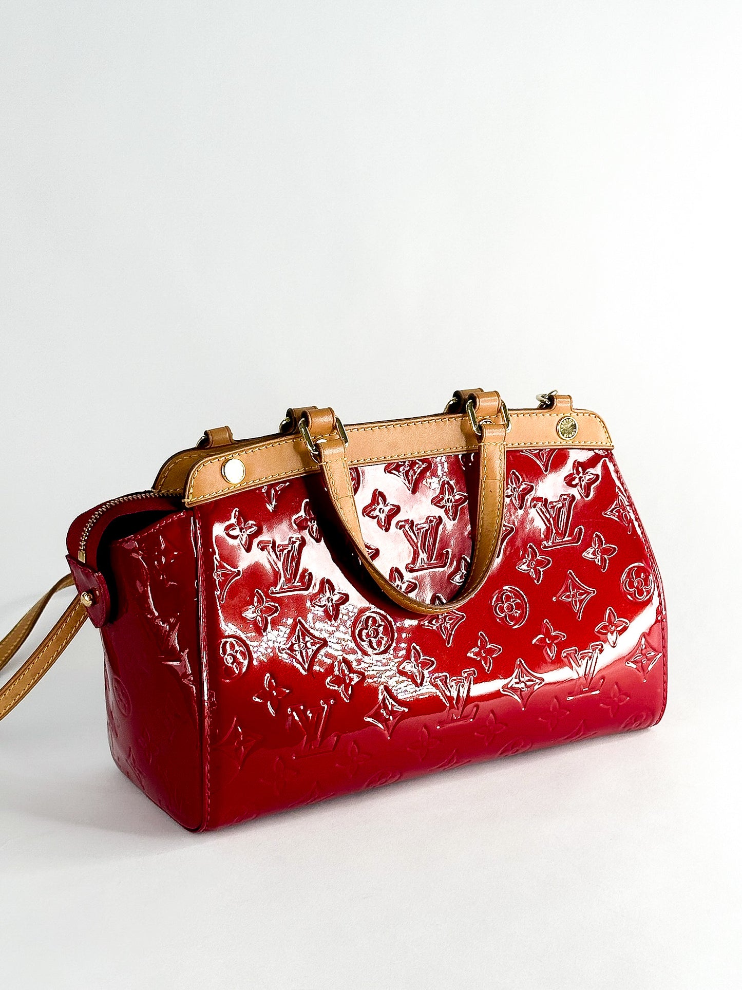Louis Vuitton Pomme D'Amour Monogram Vernis Brea PM Bag
