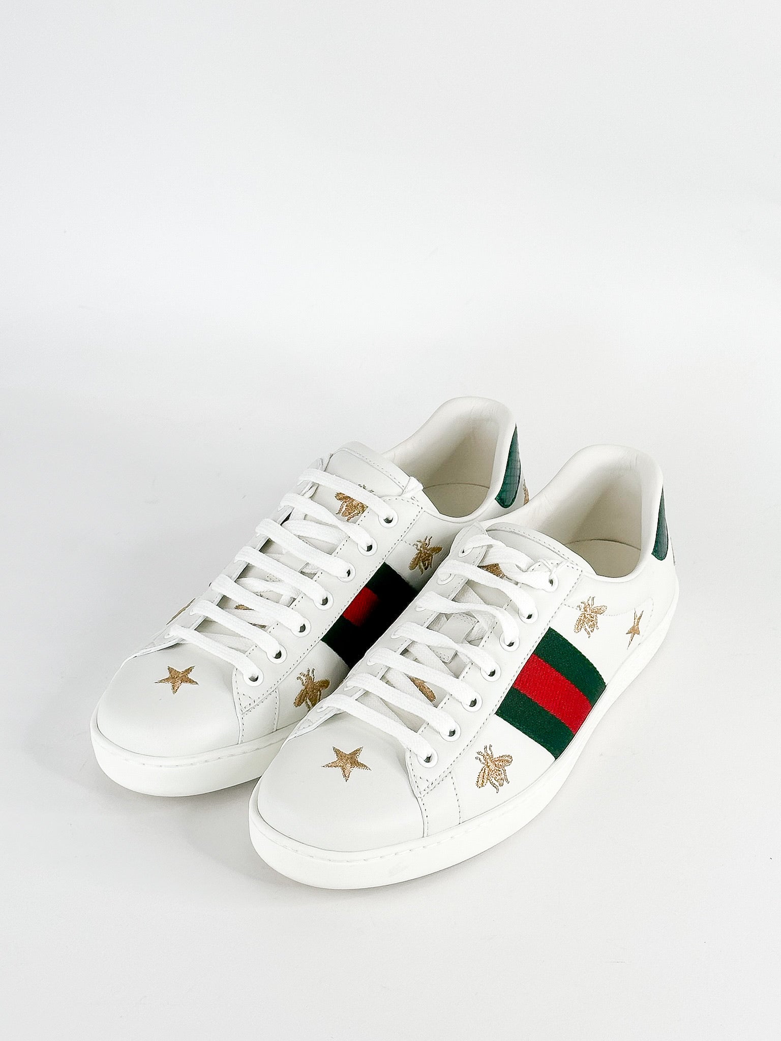 Ace Bee Sneakers Ace Embroidered Gucci Like Sneakers Gucci White