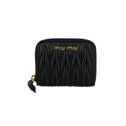 Miu Miu Matelasse Coin Purse In Nappa Leather