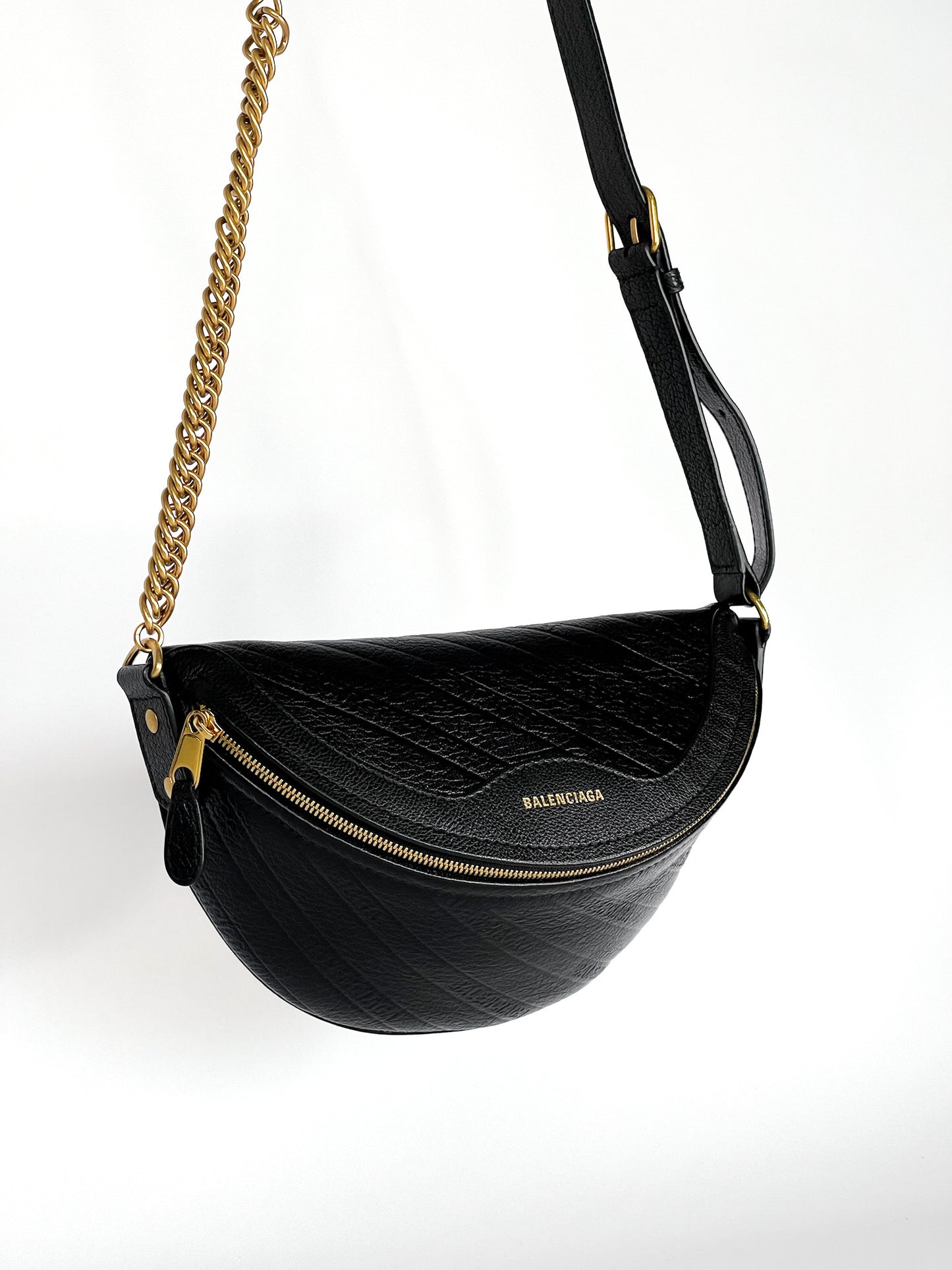 Balenciaga Leather Souvenir Belt Bag