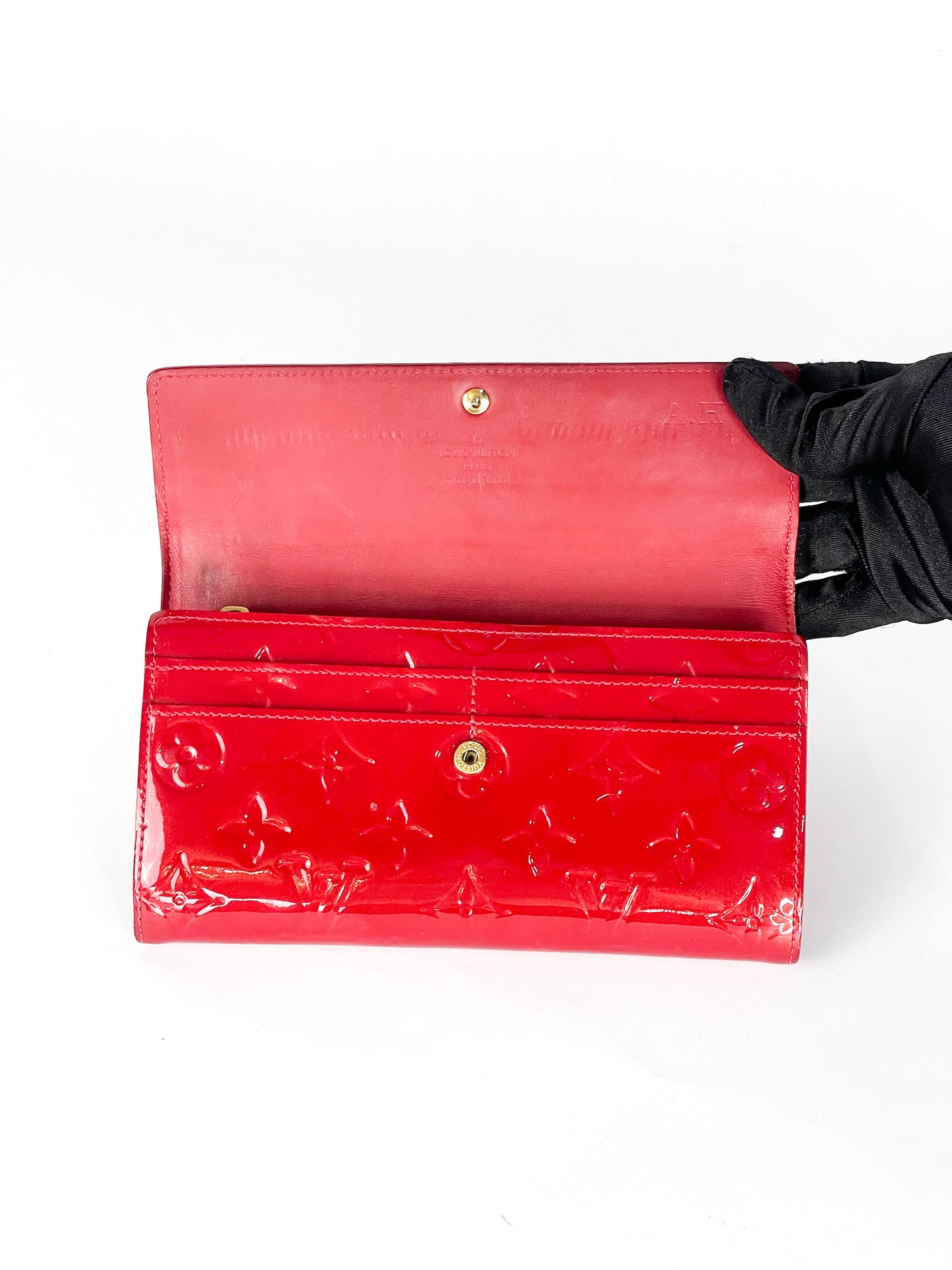 Louis Vuitton Vernis Sarah Wallet Long Wallet