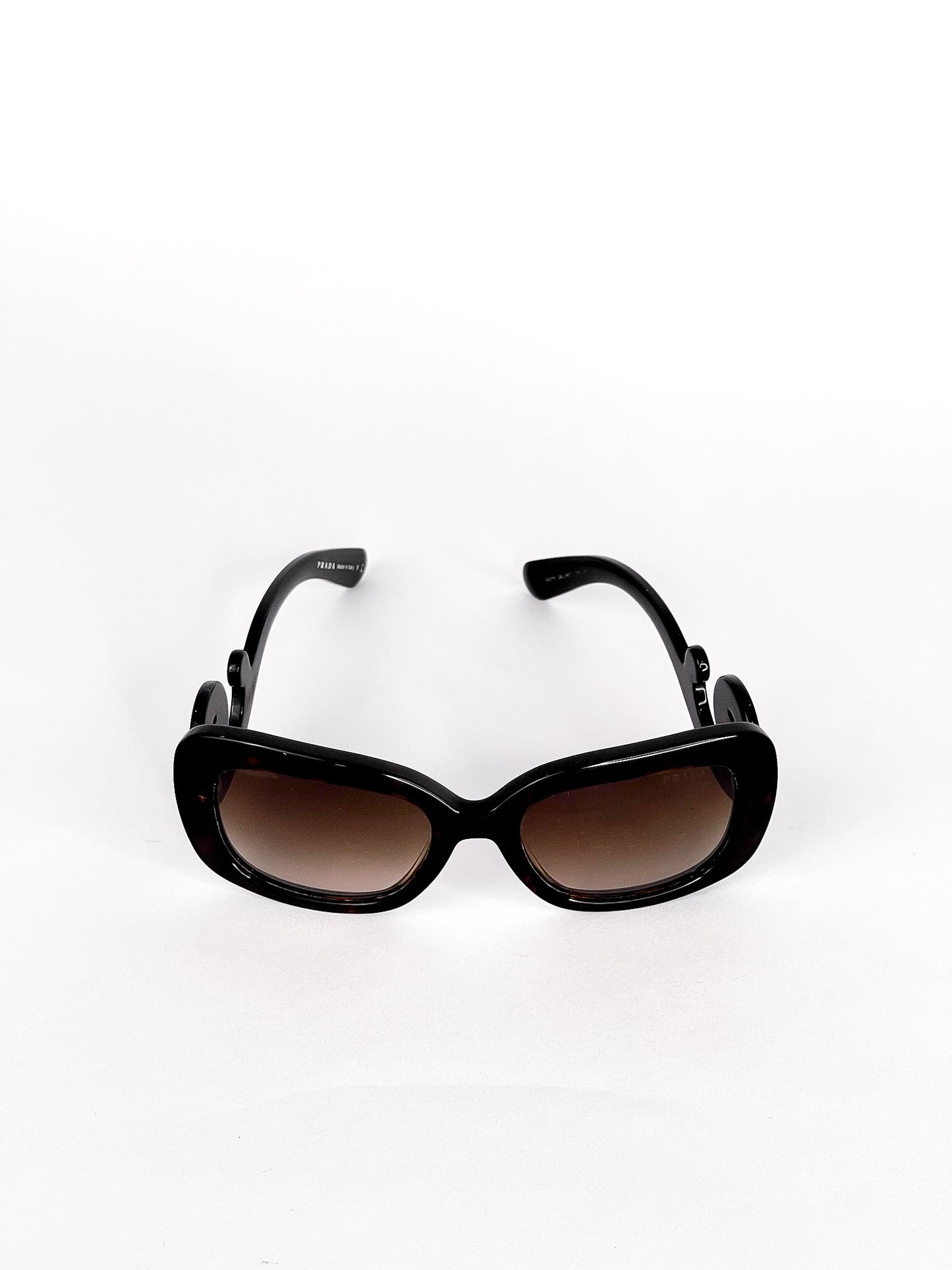 Prada Brown Tortoise Baroque Sunglasses