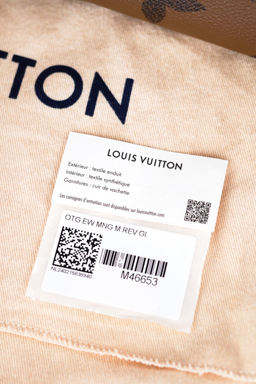 Louis Vuitton Monogram Reverse OnTheGo East West Handbag