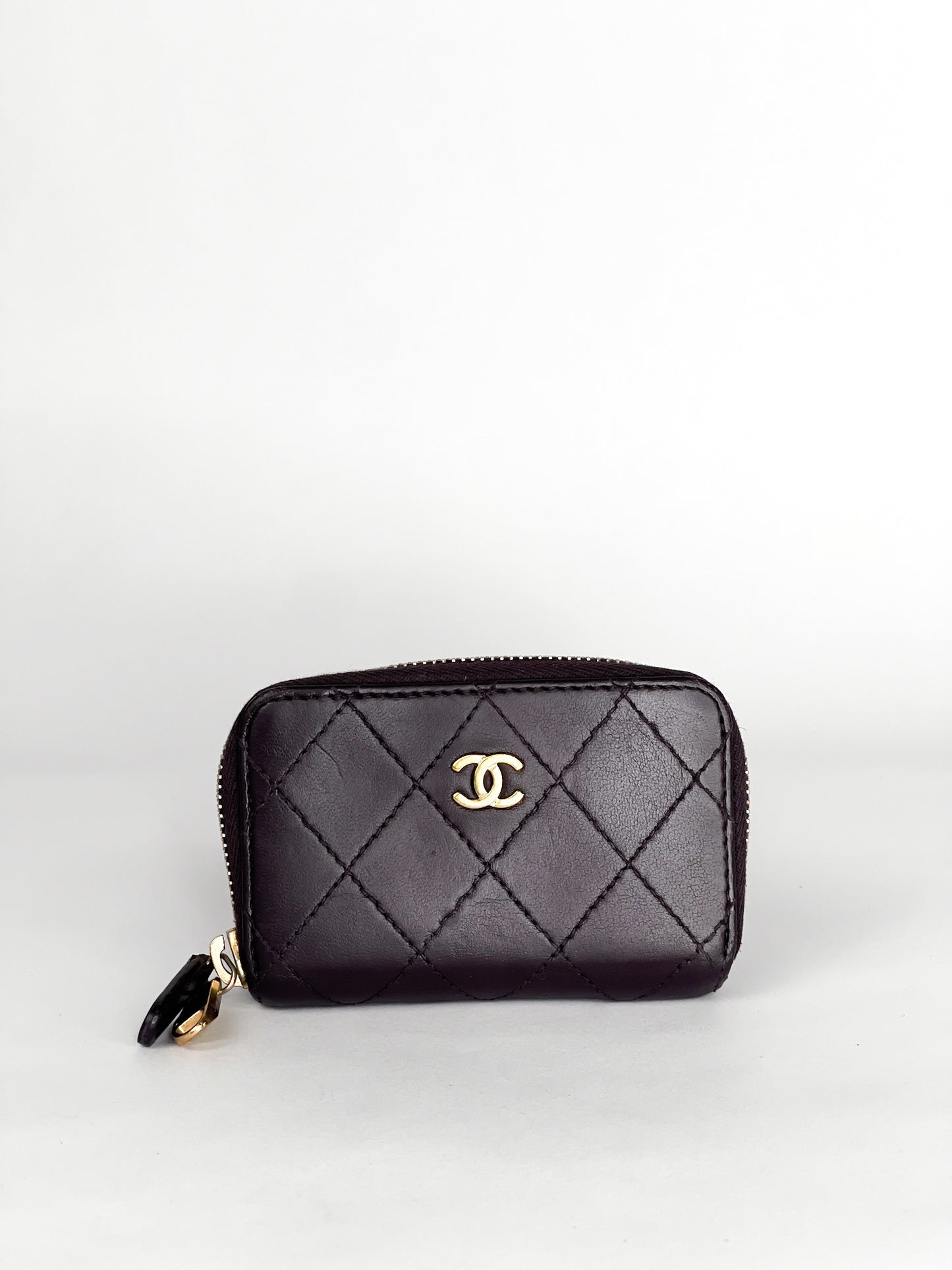 Chanel Zip Coin Purse / Card Holder