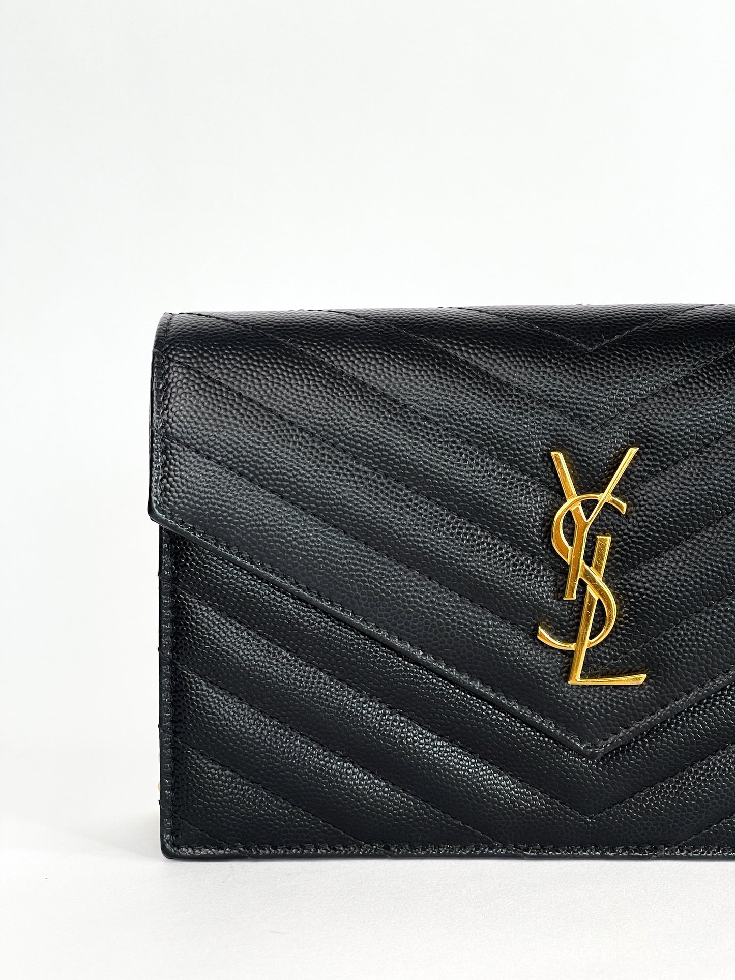 Saint Laurent Matelassé Wallet on Chain
