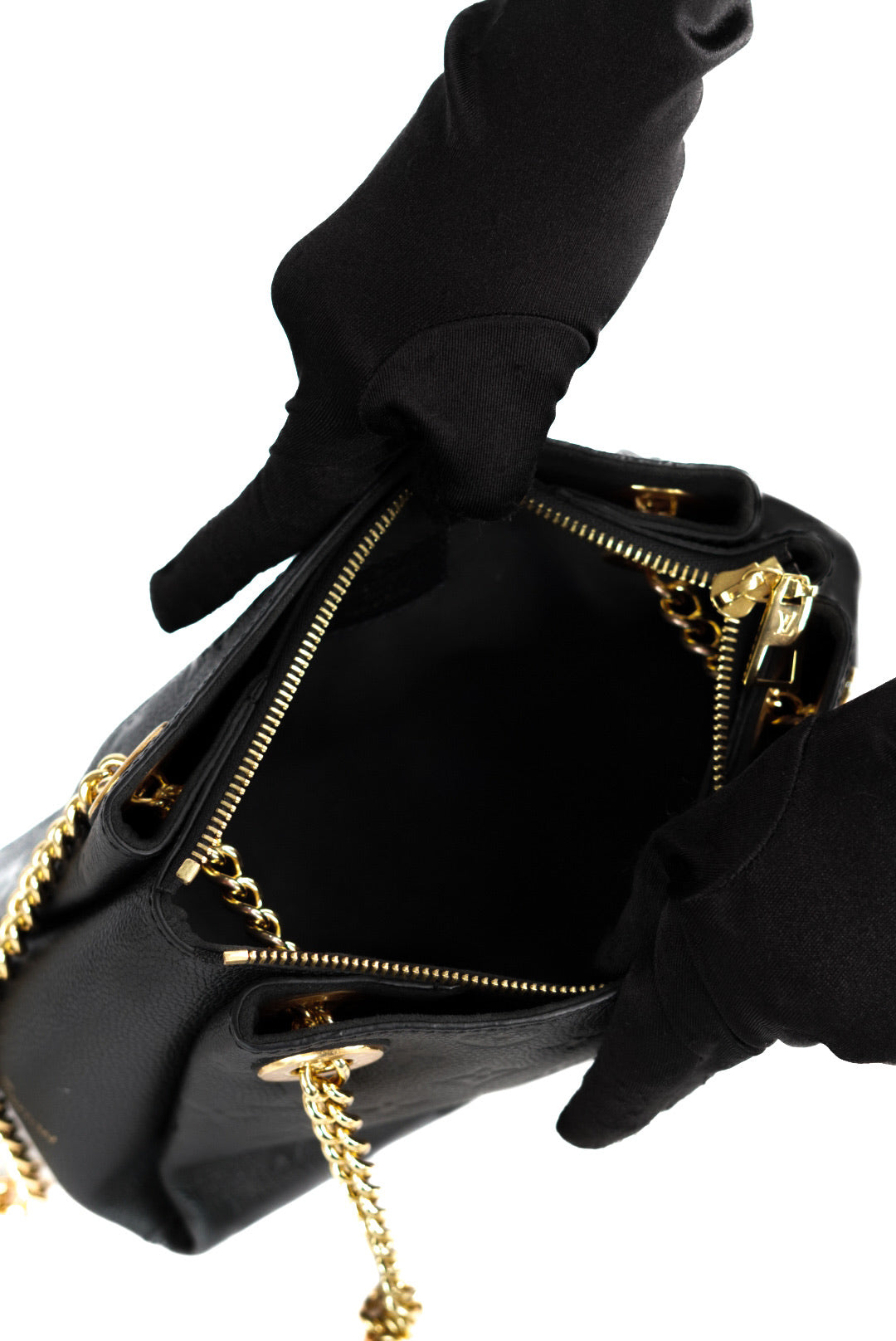 Louis Vuitton Black Monogram Empreinte Leather Surene BB Bag