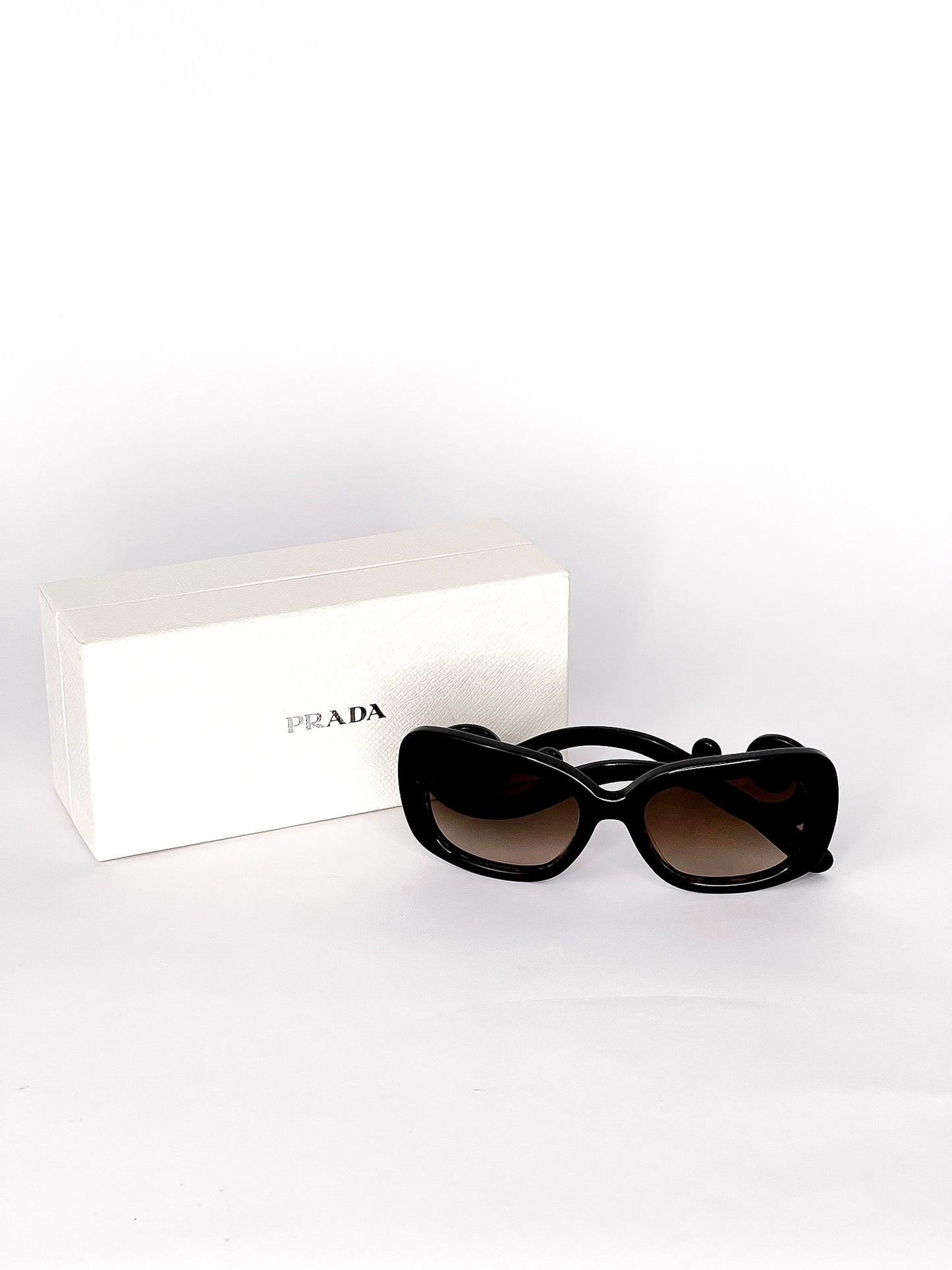 Prada Brown Tortoise Baroque Sunglasses