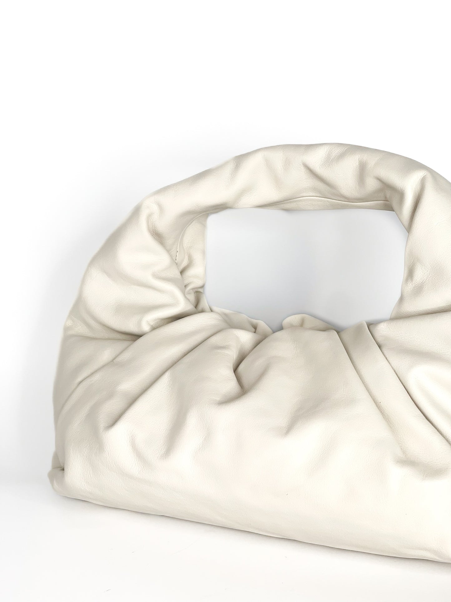 Bottega Veneta Smooth Butter Calfskin Small The Shoulder Pouch Plaster
