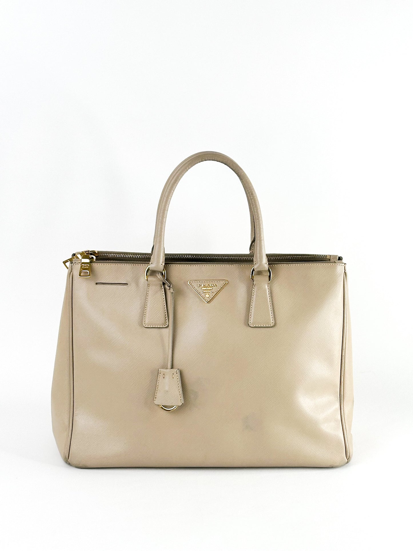 Prada Galleria Saffiano Leather Taupe