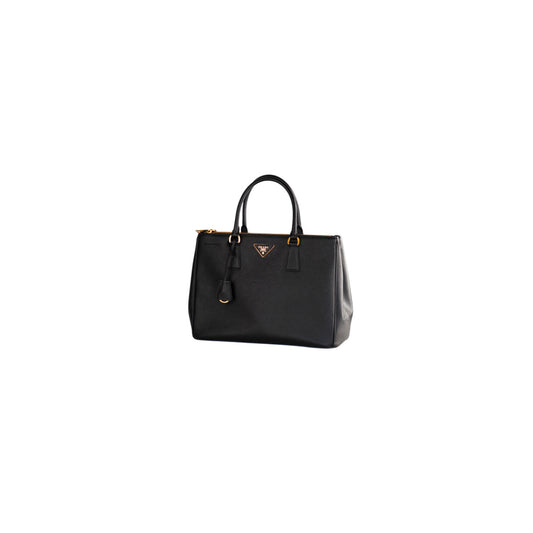Prada Saffiano Medium Galleria Double Zip Tote Black