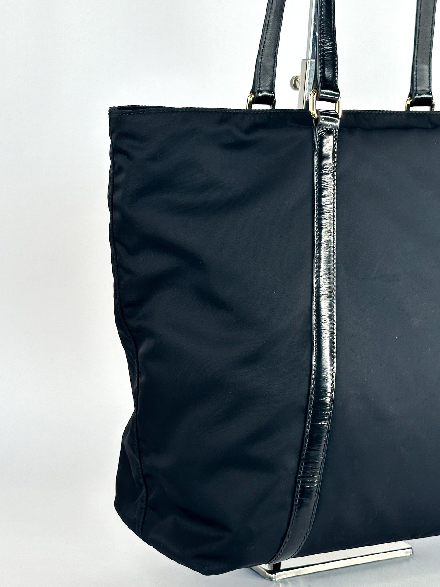 Prada Black Tessuto Nylon Spazzolato