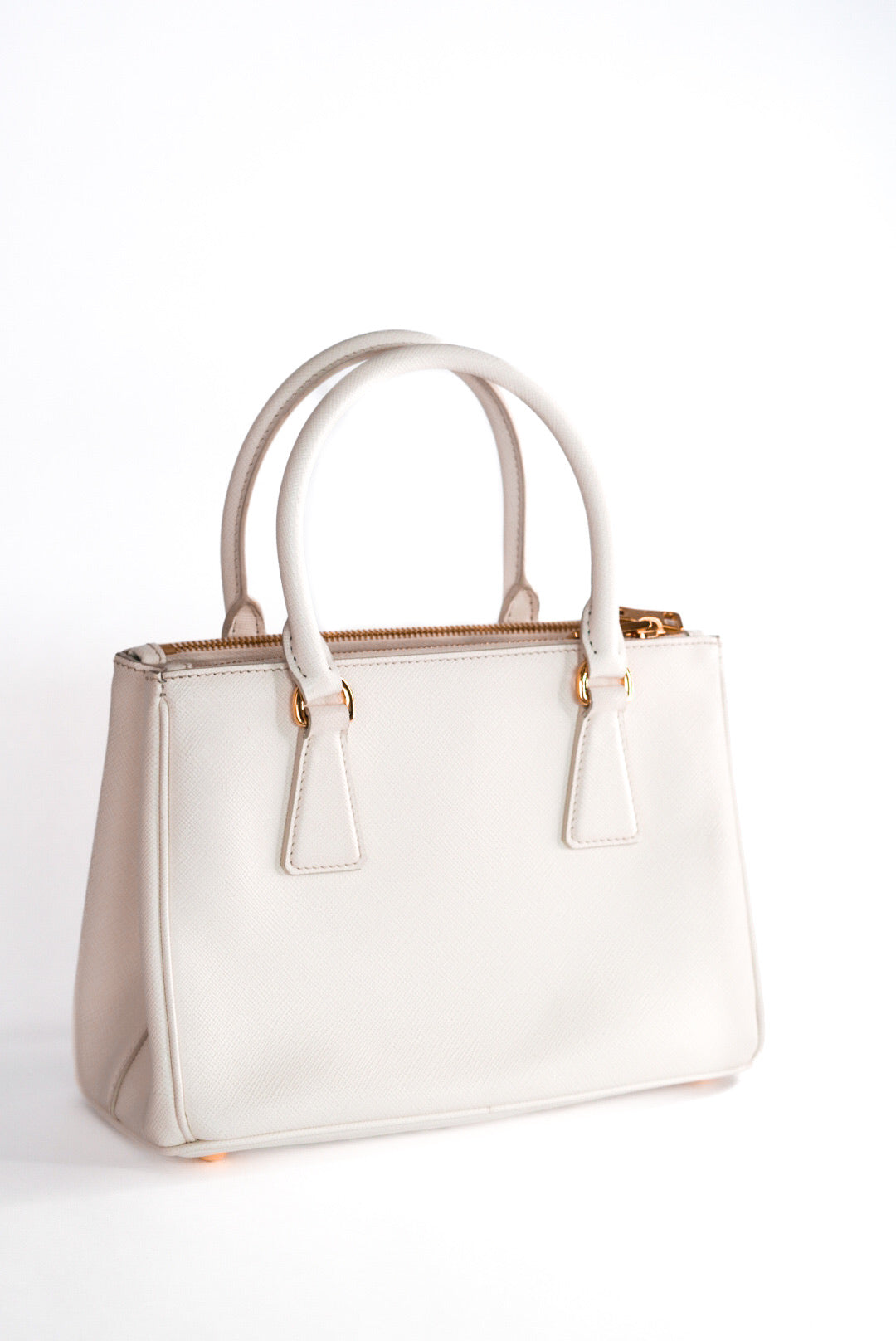 Prada Small Saffiano Galleria White