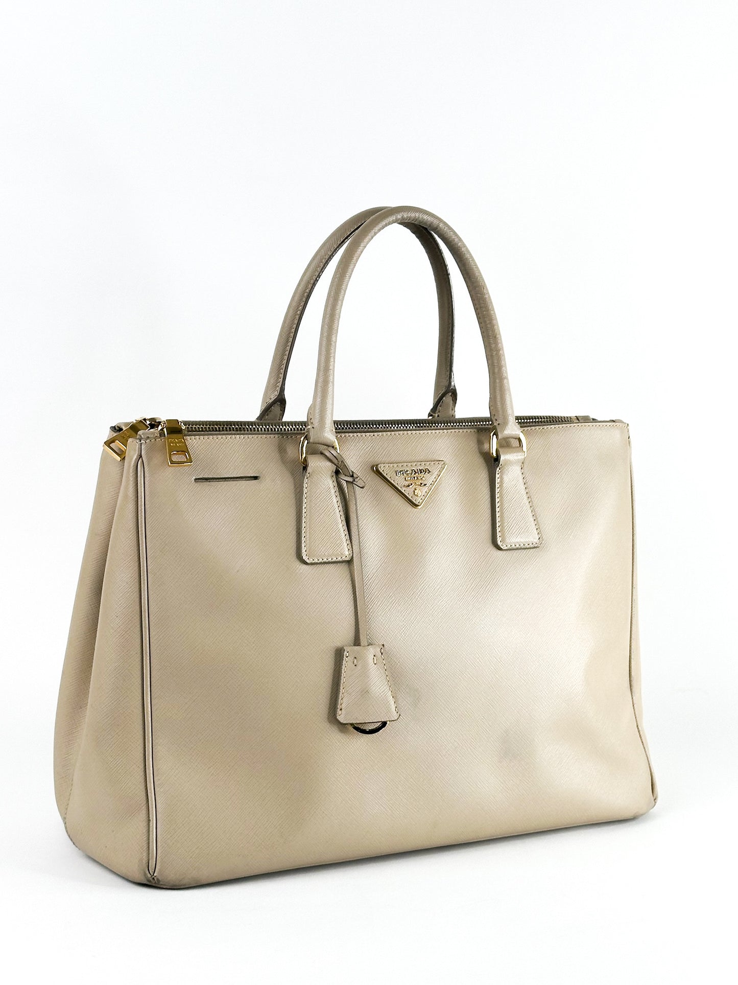 Prada Galleria Saffiano Leather Taupe