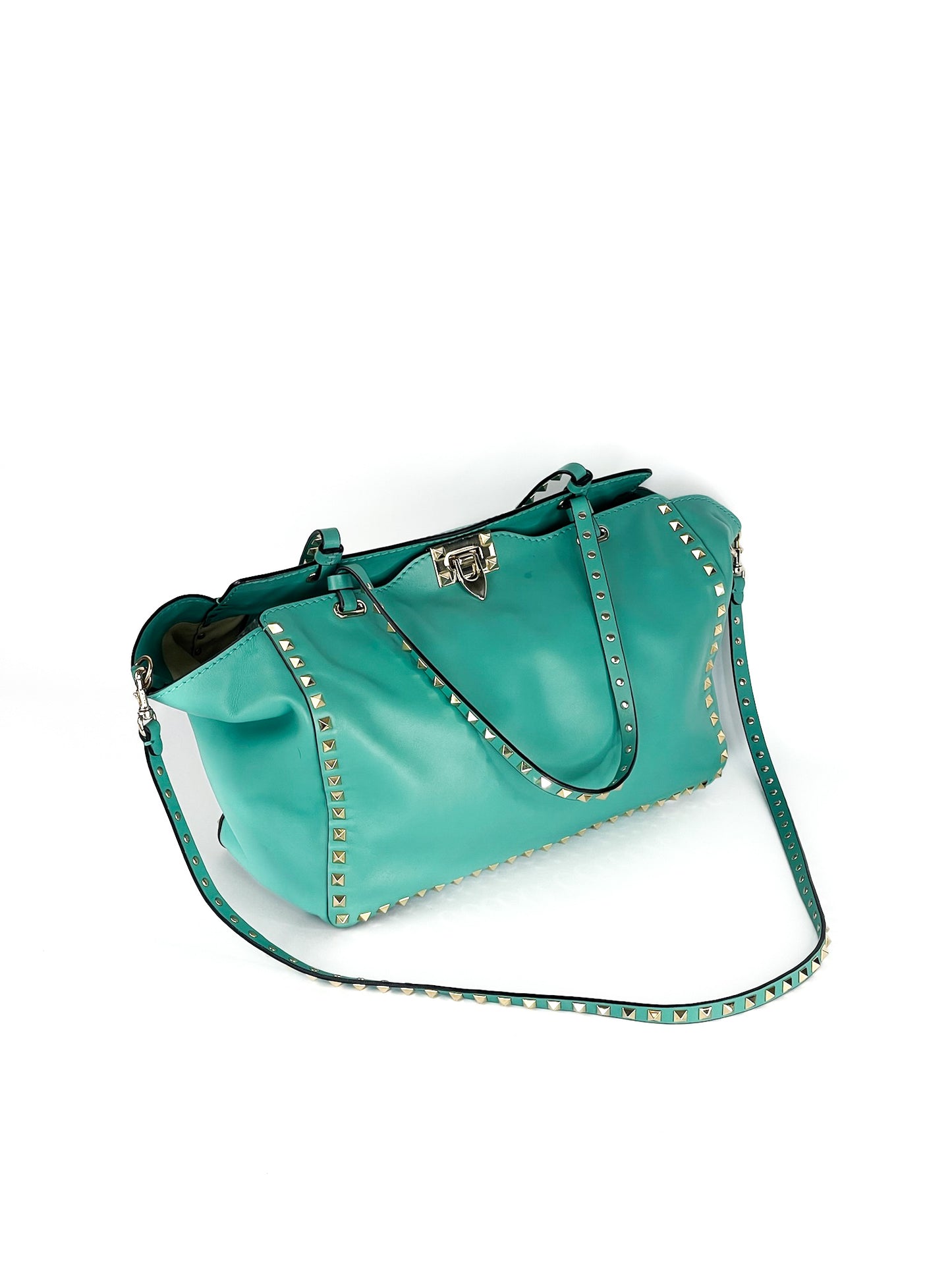 Valentino Garavani Vitello Rockstud Tote Colibri