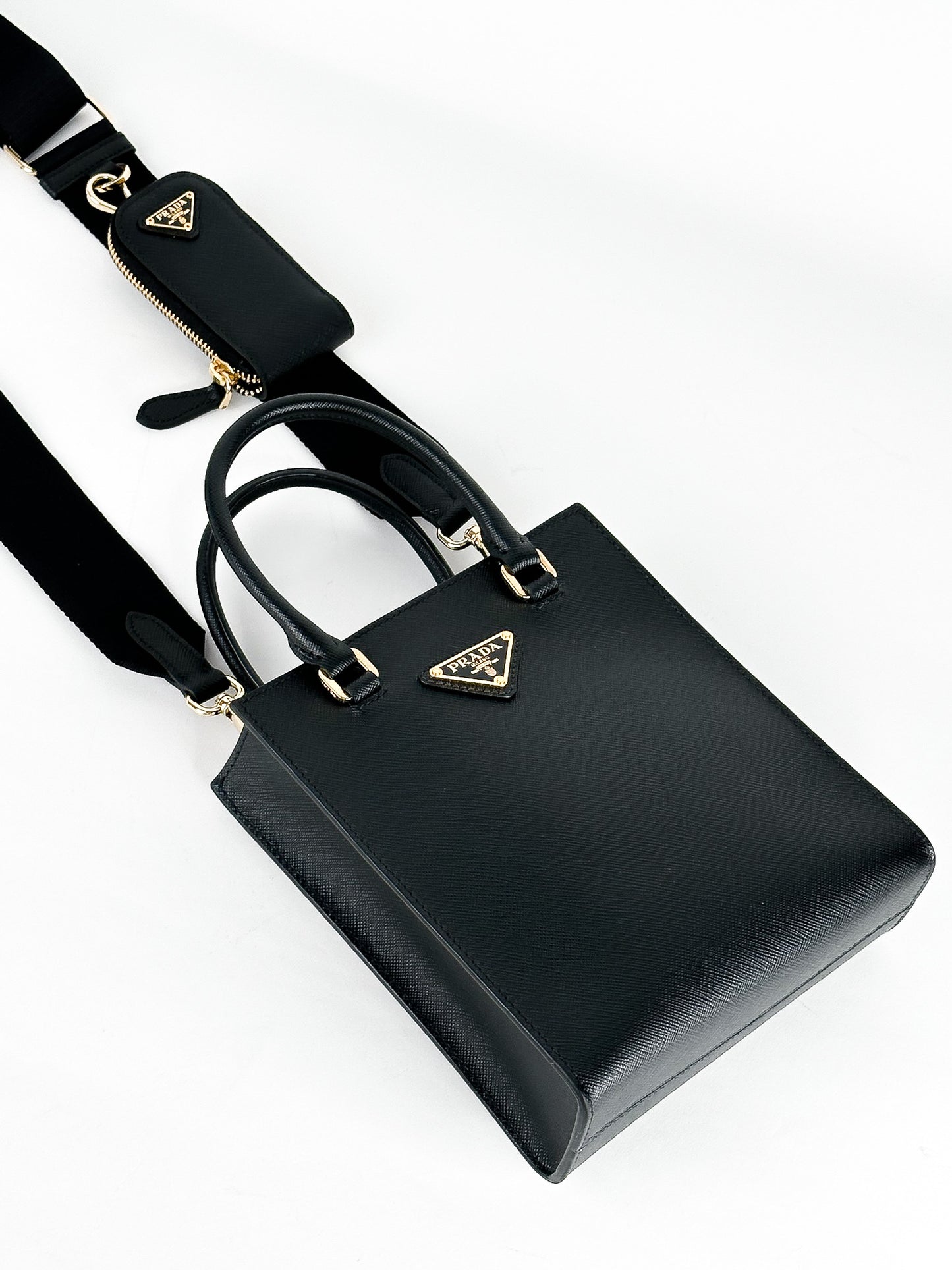Prada Small Top Handle Bag in Saffiano Leather