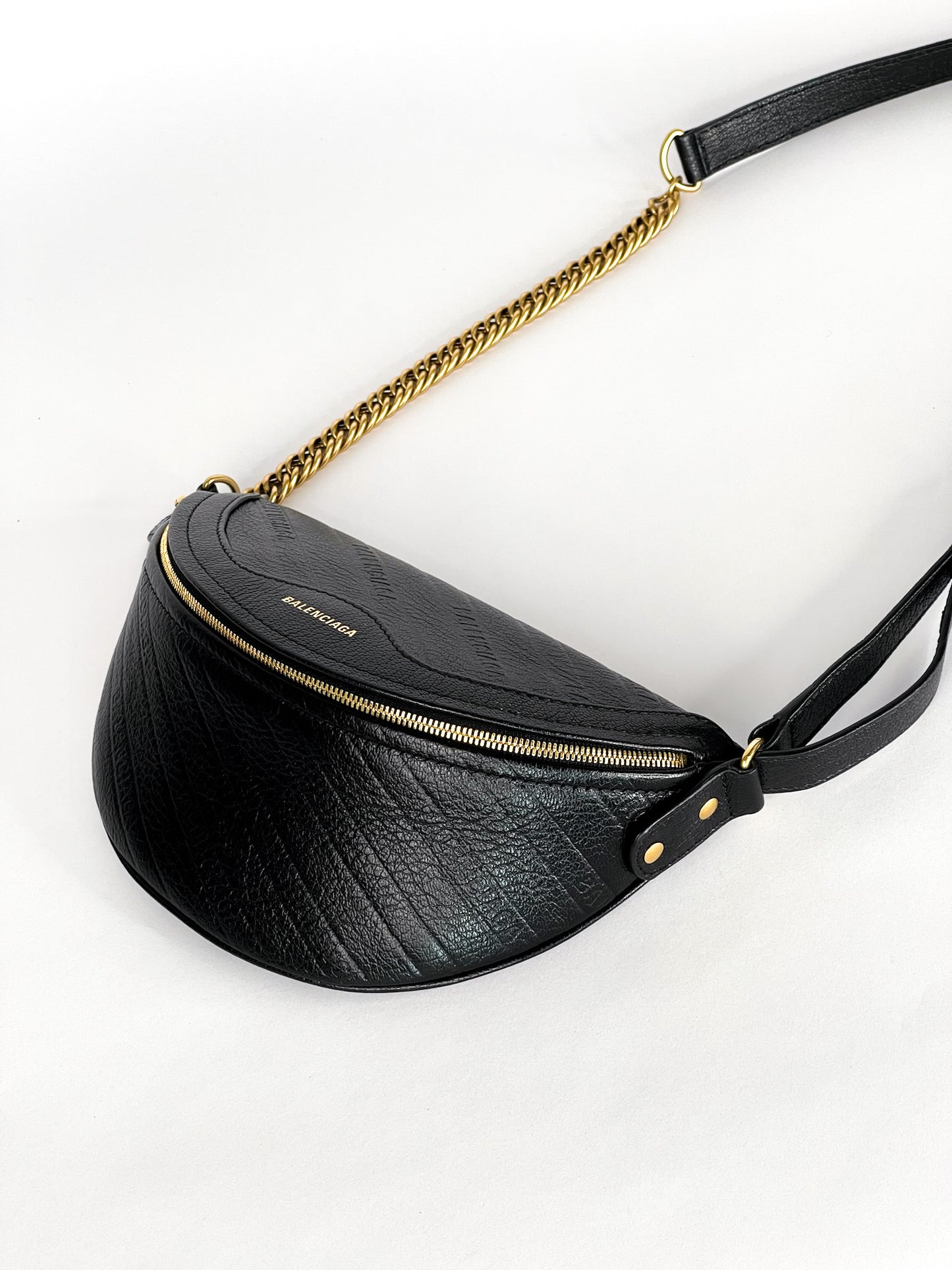 Balenciaga Leather Souvenir Belt Bag